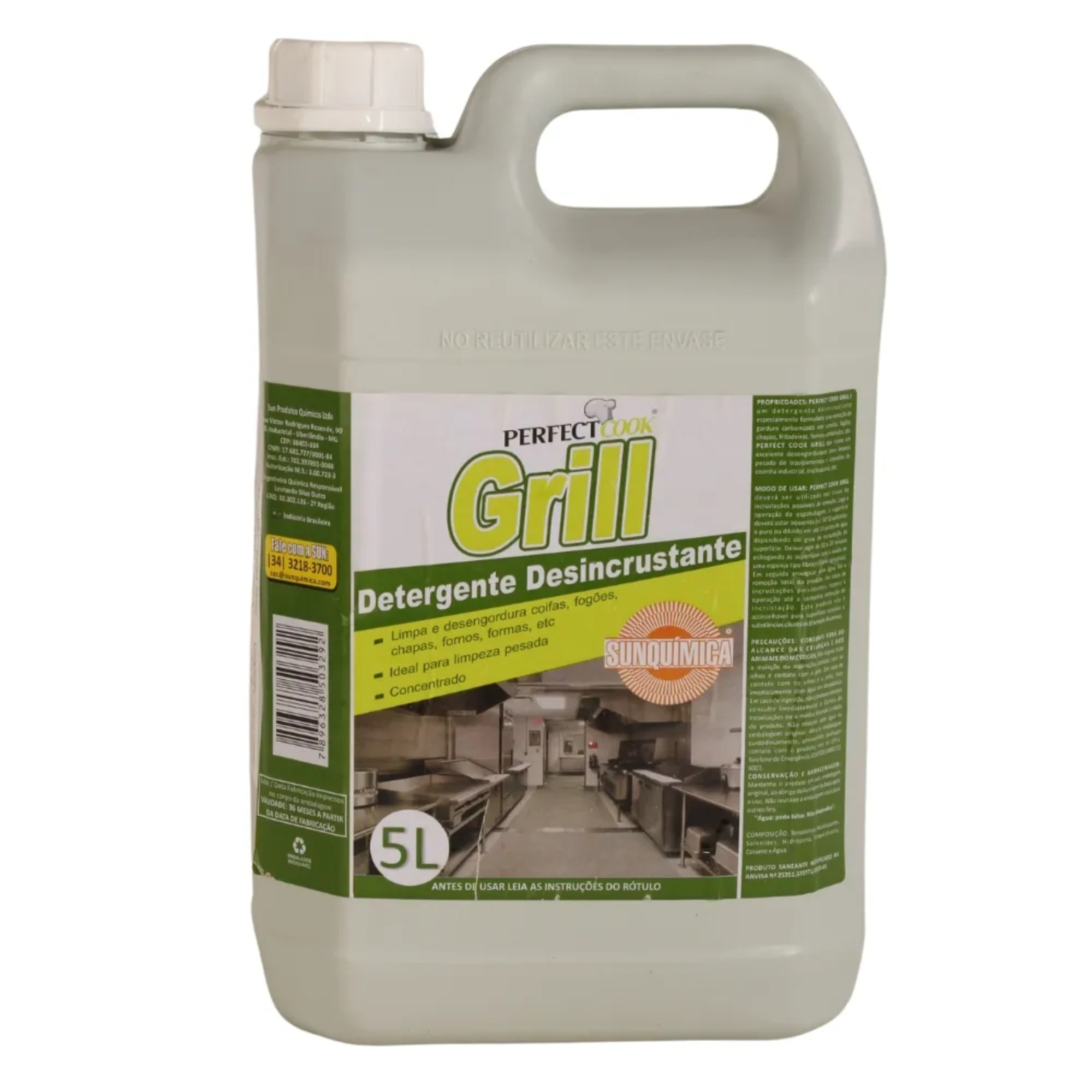 Castro Naves - DETERG. DESINCR. GRILL LIMPA CHAPAS GL/ 5 L  - 105306 01