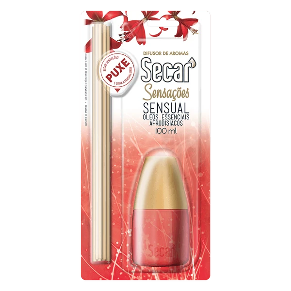 Castro Naves - DIFUSOR COM VARETAS SECAR SENSUAL 100ML - 9526 01