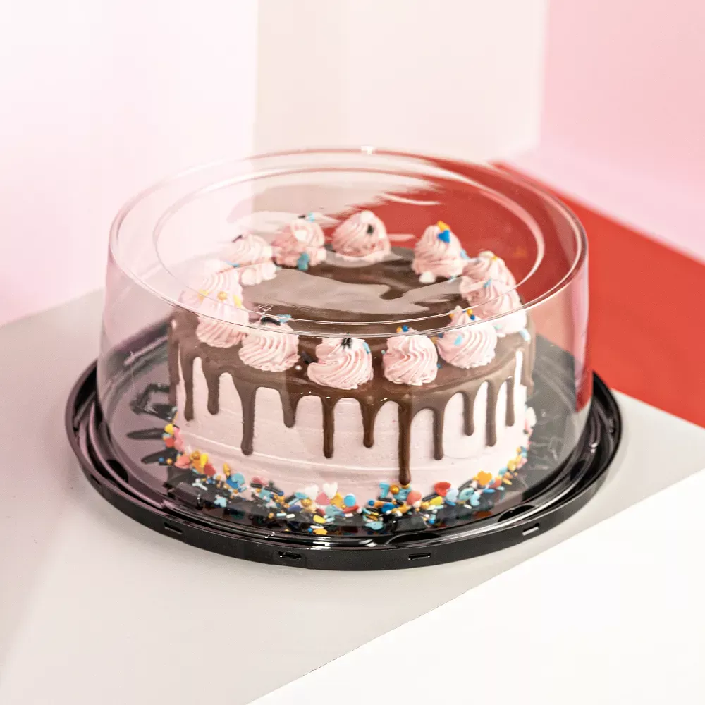Imagem - Embalagem para Torta Pequena Contemporanea Média 1,5kg Preta G50CT C/50