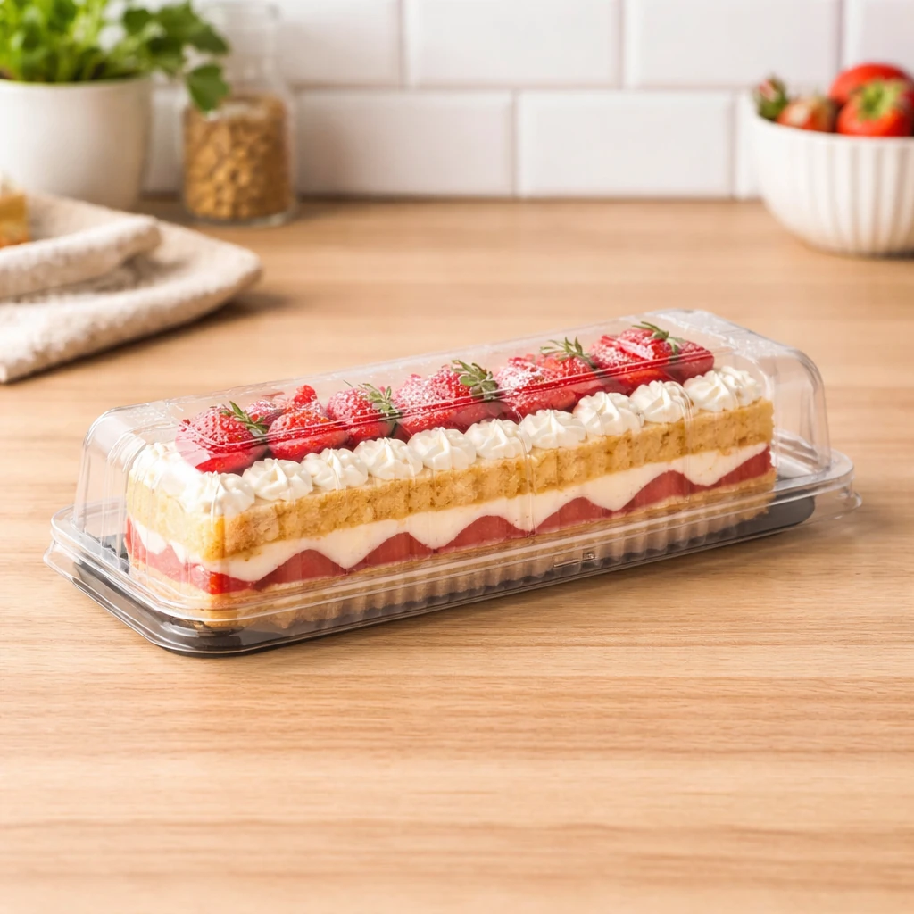 Imagem - Embalagem para Torta Bolo Retangular Fatia Média 400gr Branca G63MM C/100
