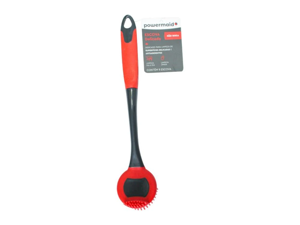 Castro Naves - ESCOVA CERDAS SILICONE DELICADA 28,5CM - 106901 01