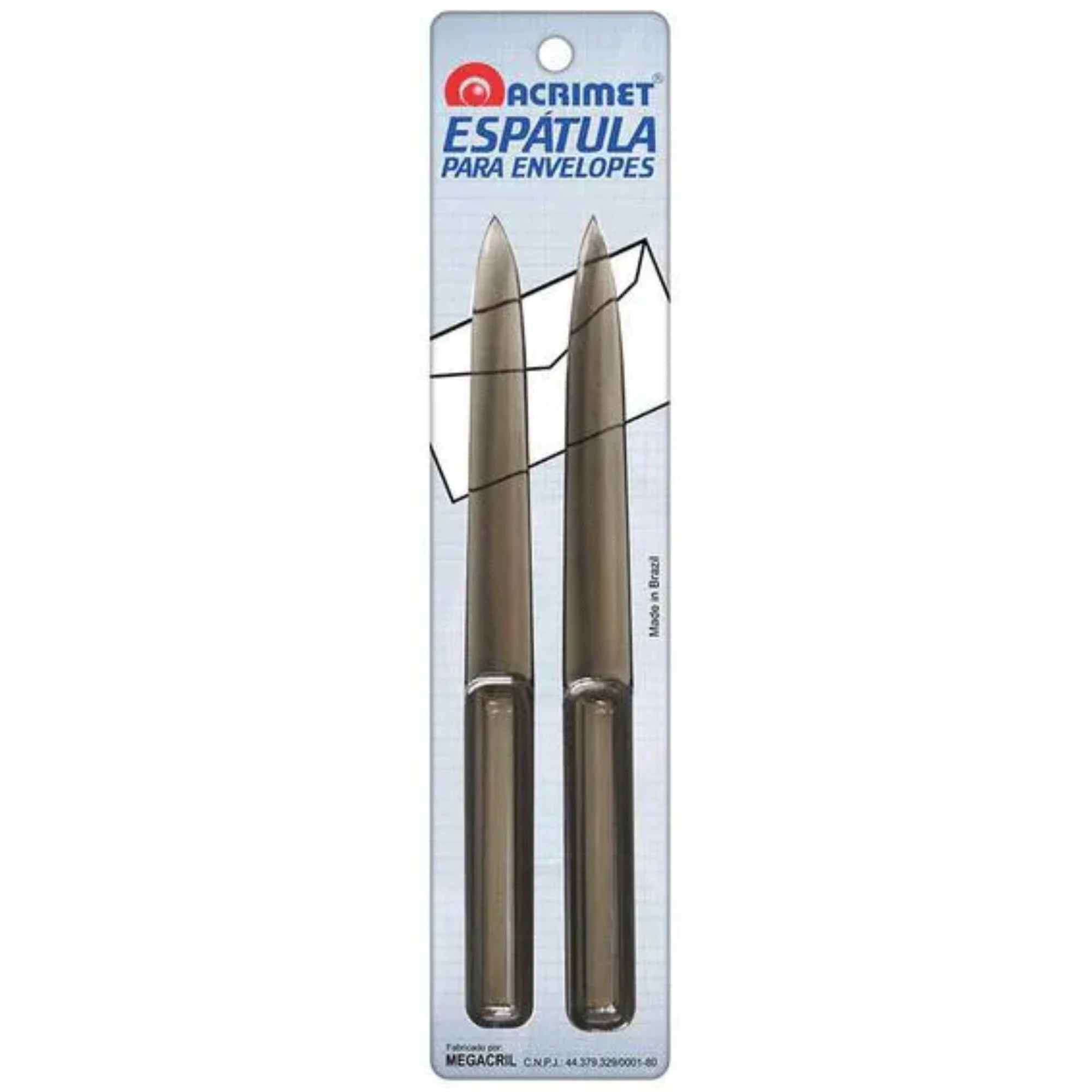 Castro Naves - ESPATULA PARA ENVELOPES FUME C/ 2 UNDS. - 11684 01