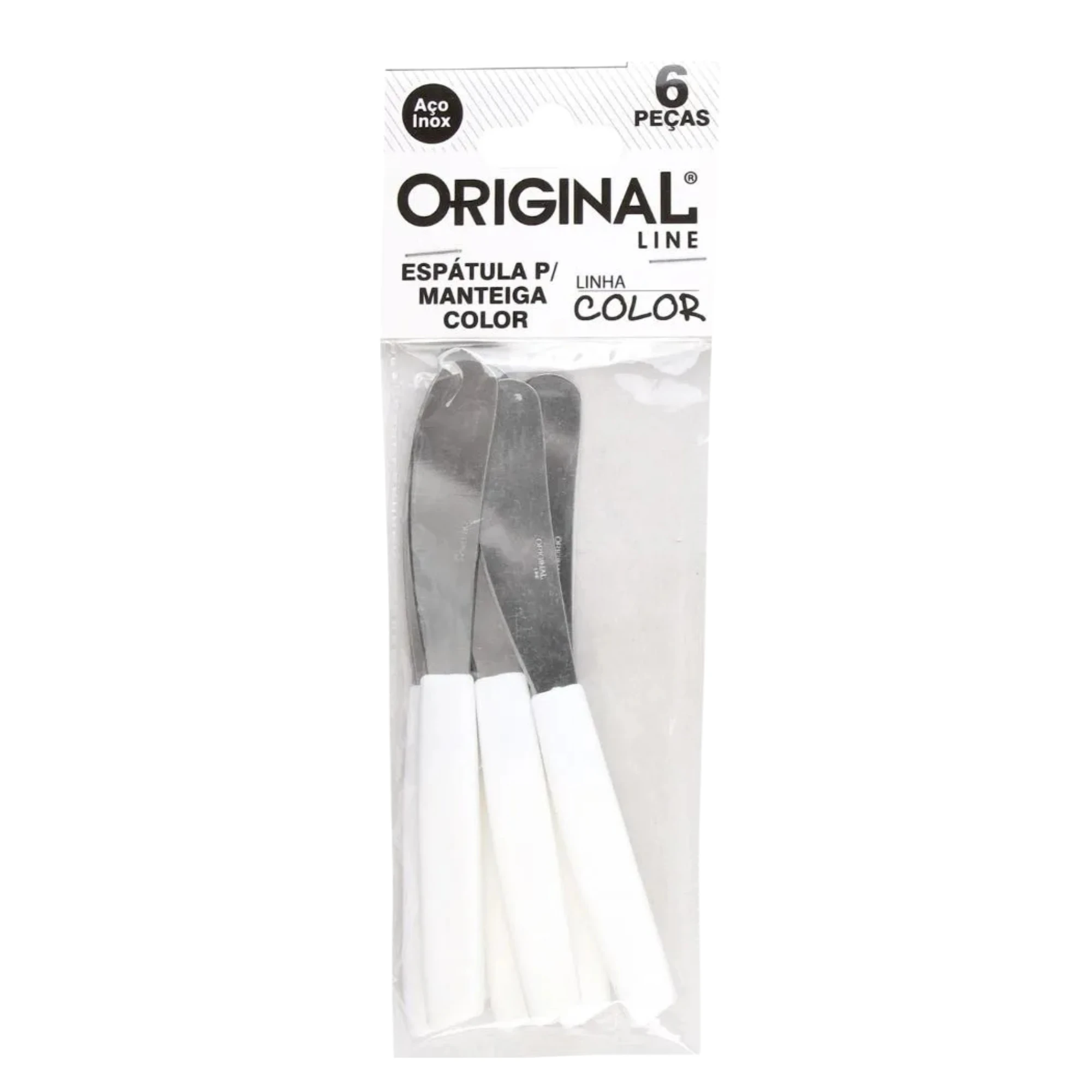 Castro Naves - ESPATULA PARA MANTEIGA COLOR BRANCO PT/6 - 8688 01