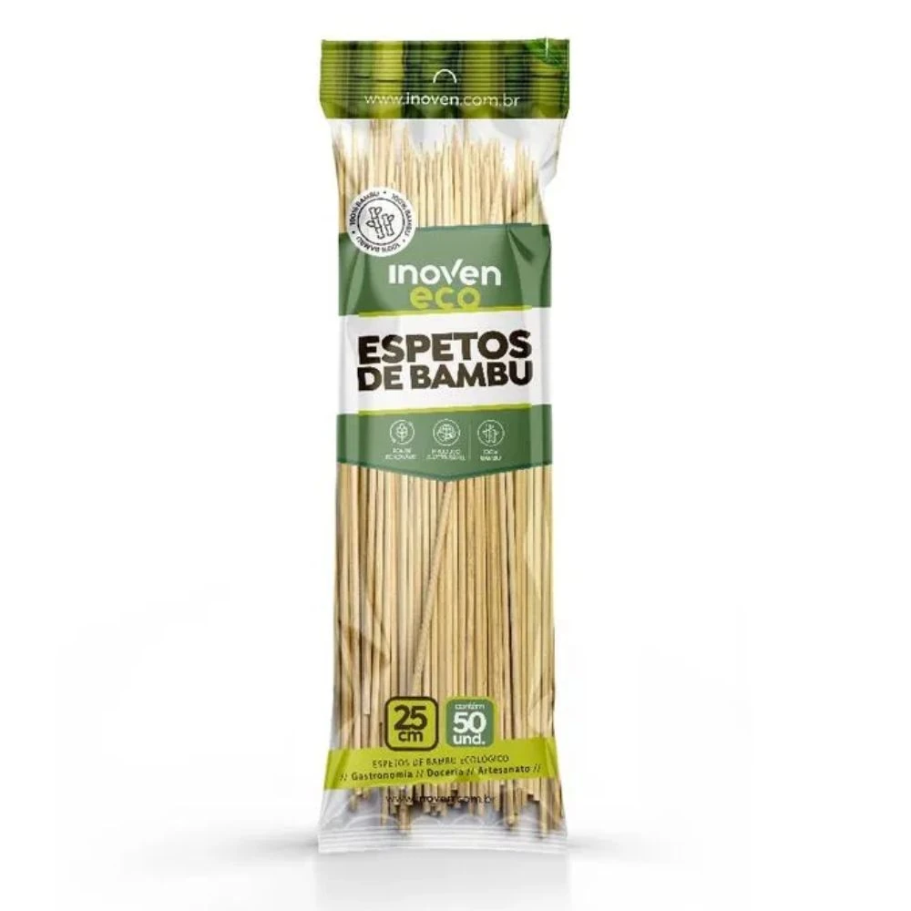 Castro Naves - ESPETO DE BAMBU 25CM C/50 - 106813 01