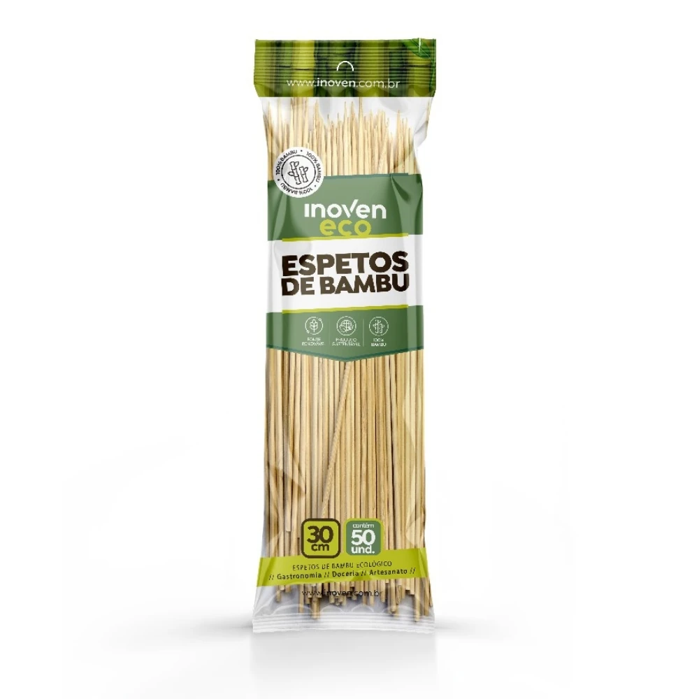 Castro Naves - ESPETO DE BAMBU 30CM C/50 - 106814 01