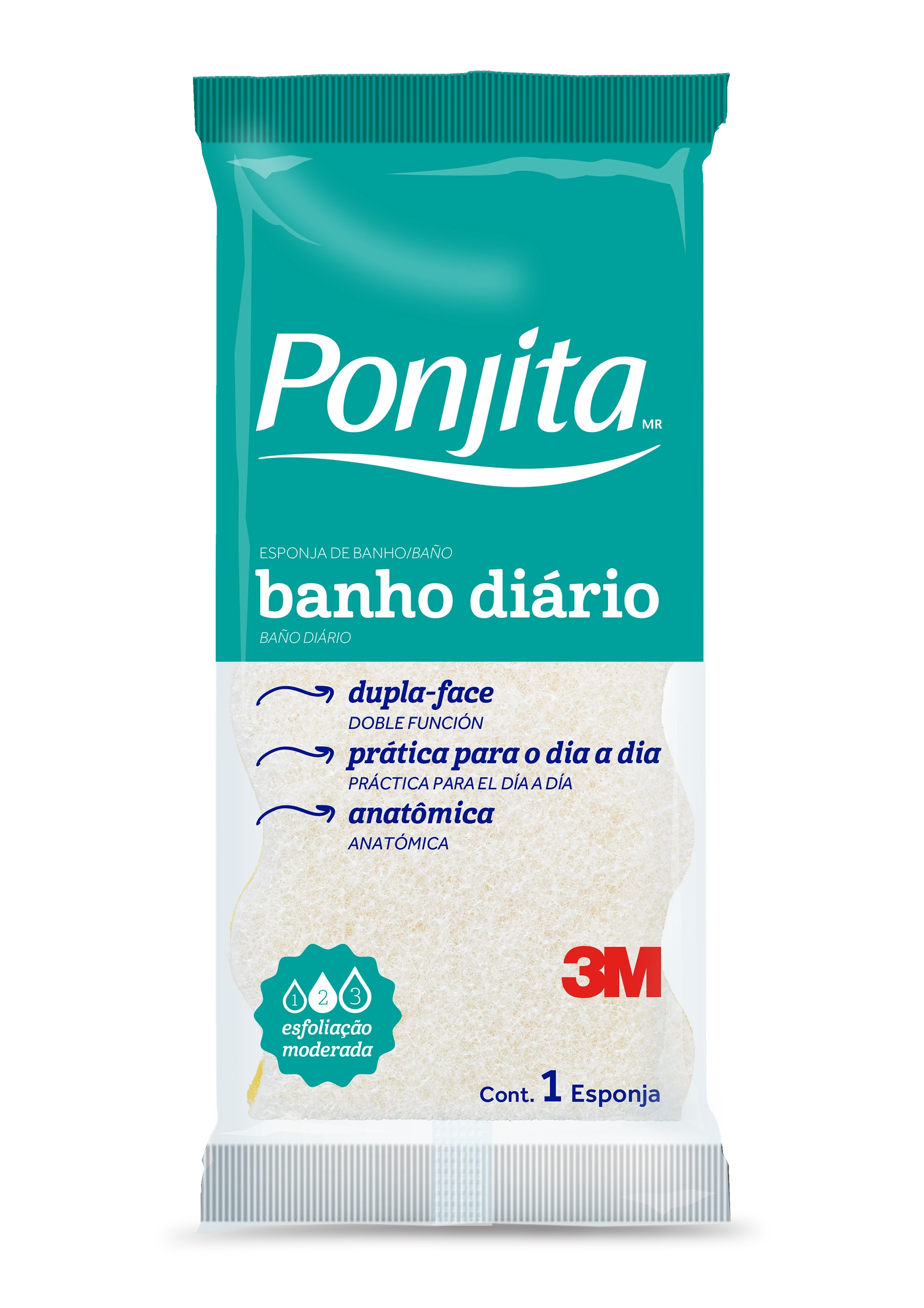 Castro Naves - ESPONJA DE BANHO DIARIO PONJITA AMARELA - 77339 01