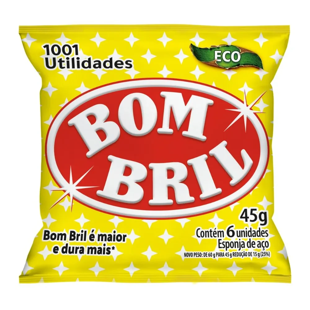 Castro Naves - ESPONJA DE LA DE ACO 45G C/6 BOMBRIL - 10192 01