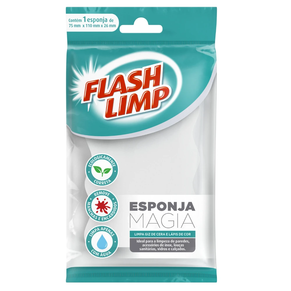 Castro Naves - ESPONJA MAGICA BRANCA FLASHLIMP - 15835 01