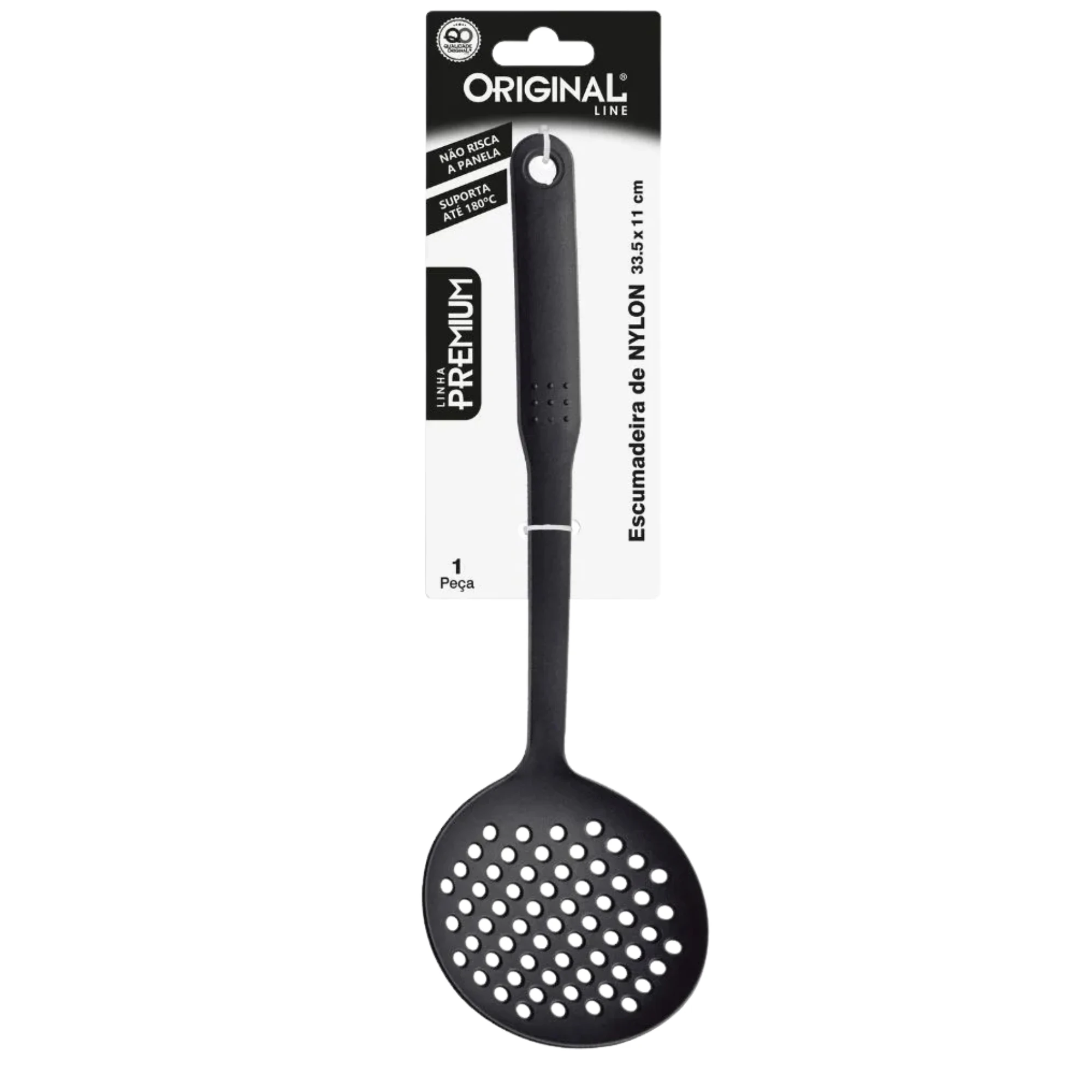 Castro Naves - ESPUMADEIRA NYLON PRETO PREMIUM 33,5CM - 8697 01