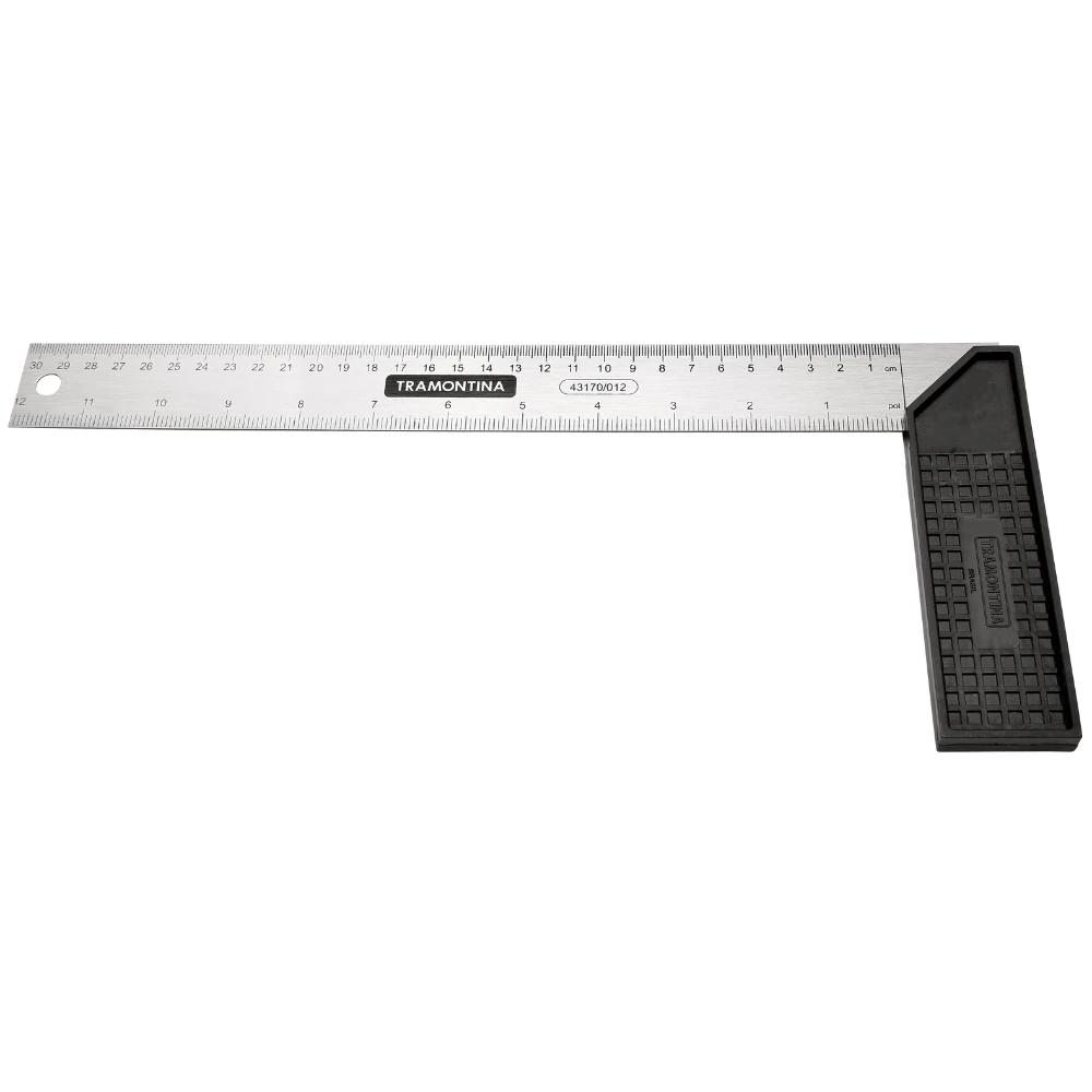 Castro Naves - ESQUADRO 30CM ACO TEMPERADO COM CABO INJETADO - 16234 01