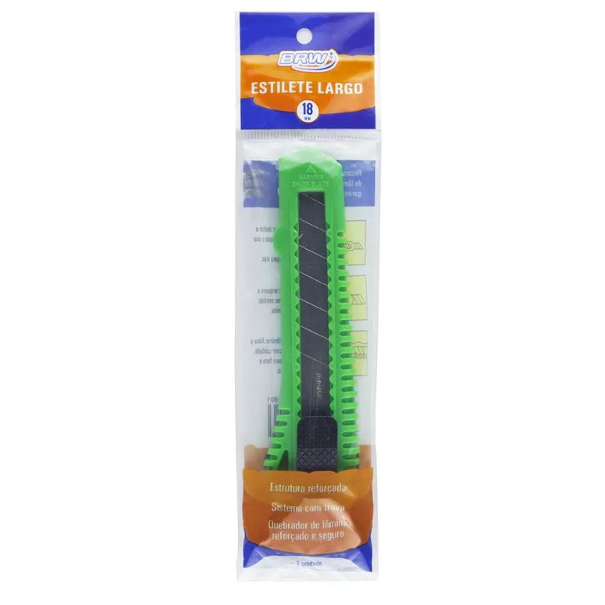Castro Naves - ESTILETE LAMINA 18MM PLASTICO - 10338 01