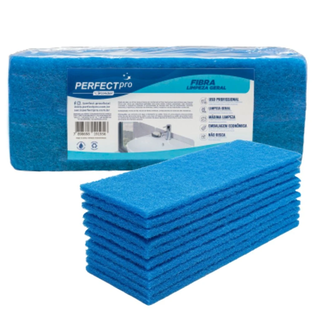 Castro Naves - FIBRA LT LIMPEZA LEVE AZ 102X260MM C/10 - 10053 01