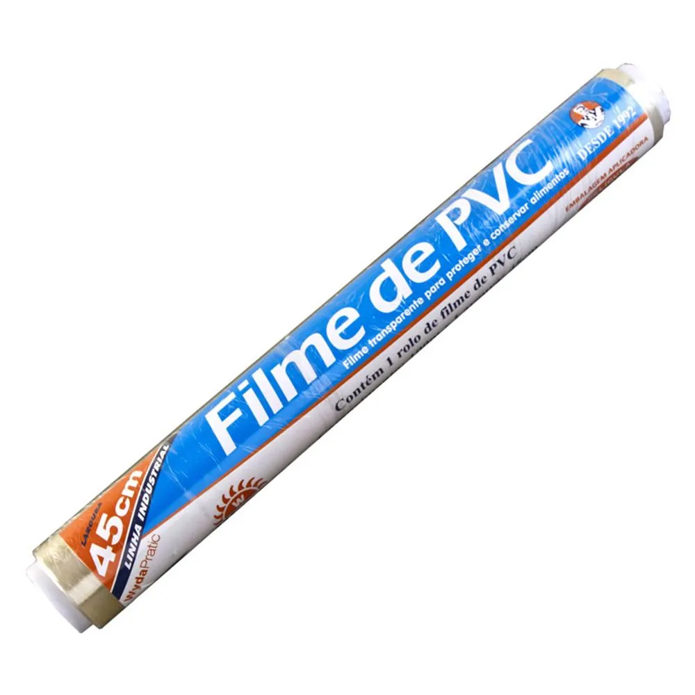 Castro Naves - FILME DE PVC INDUSTRIAL ROLO 45CM x 100M - 72025 01