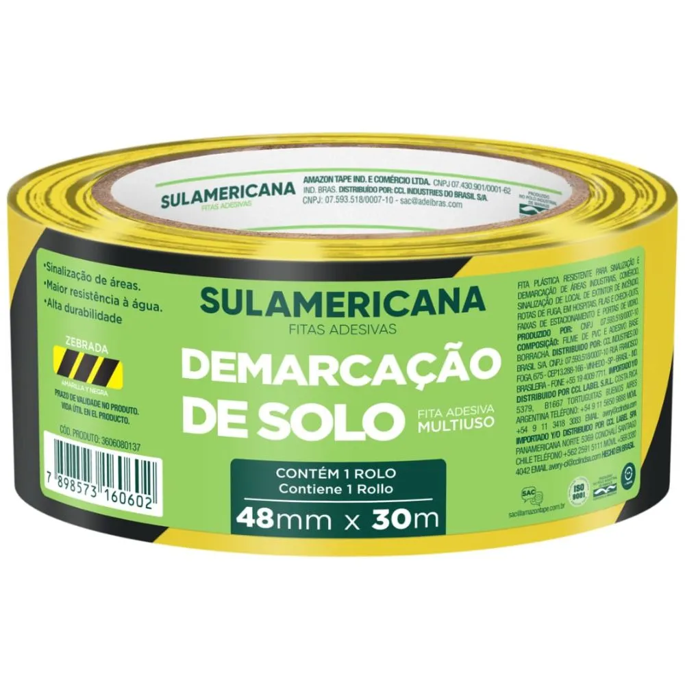 Castro Naves - FITA DE DEMARCACAO 48MMX30M ZEBRADA - 10002 01