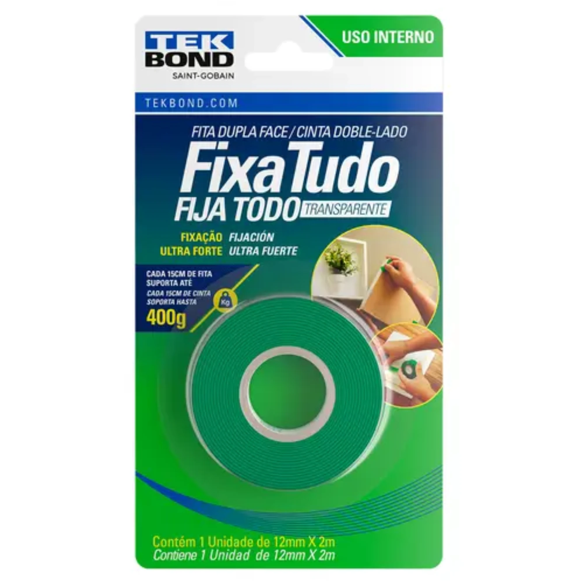 Castro Naves - FITA DUPLA FACE ACRILICA 12MMX2M ATE 180G - 106006 01