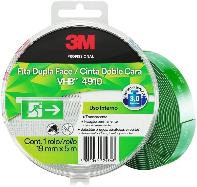 Castro Naves - FITA DUPLA FACE ACRILICA 19MMX5M ATE 3KG - 14333 01