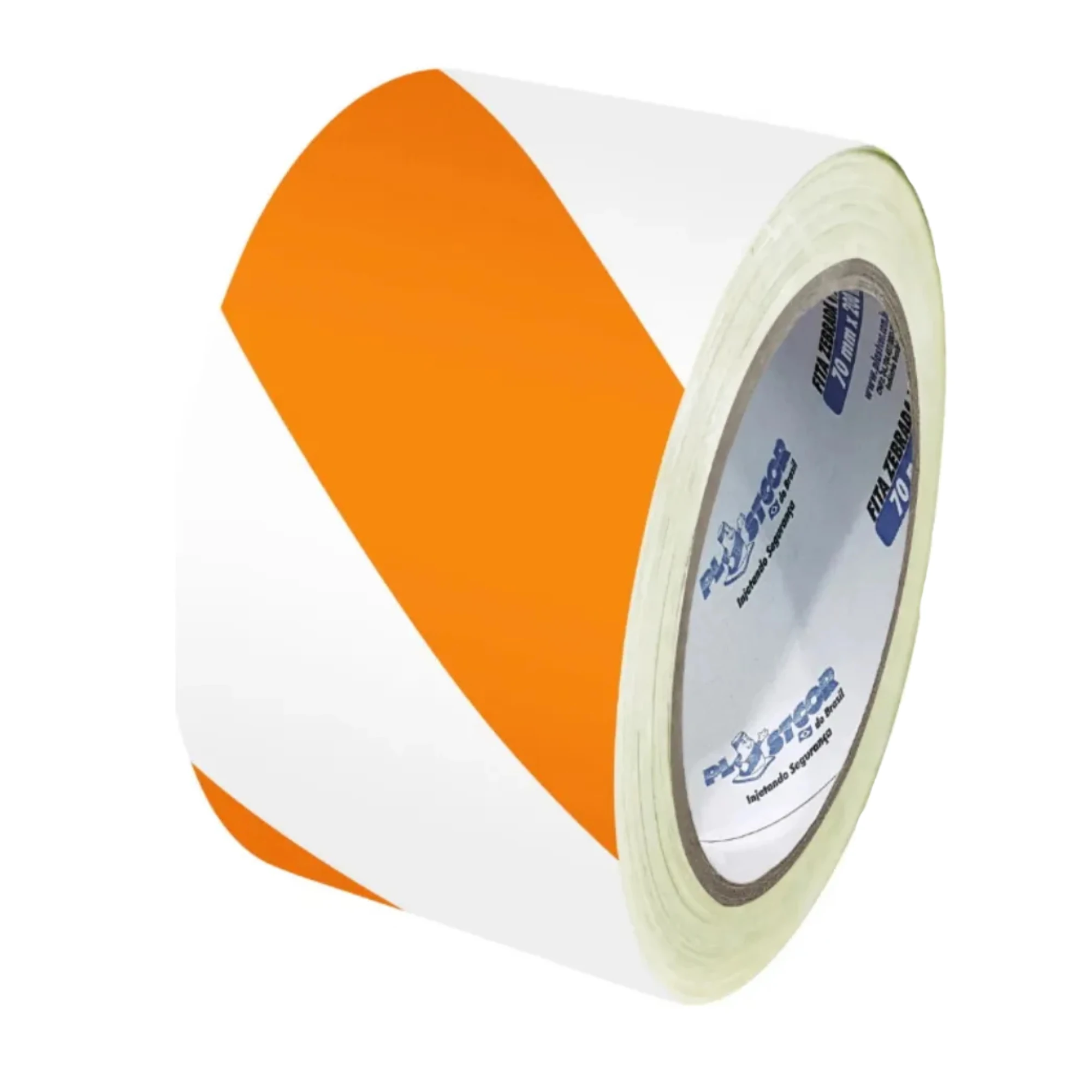 Castro Naves - FITA PLASTICA ZEBRADA LARANJA E BRANCA 200M - 15034 01