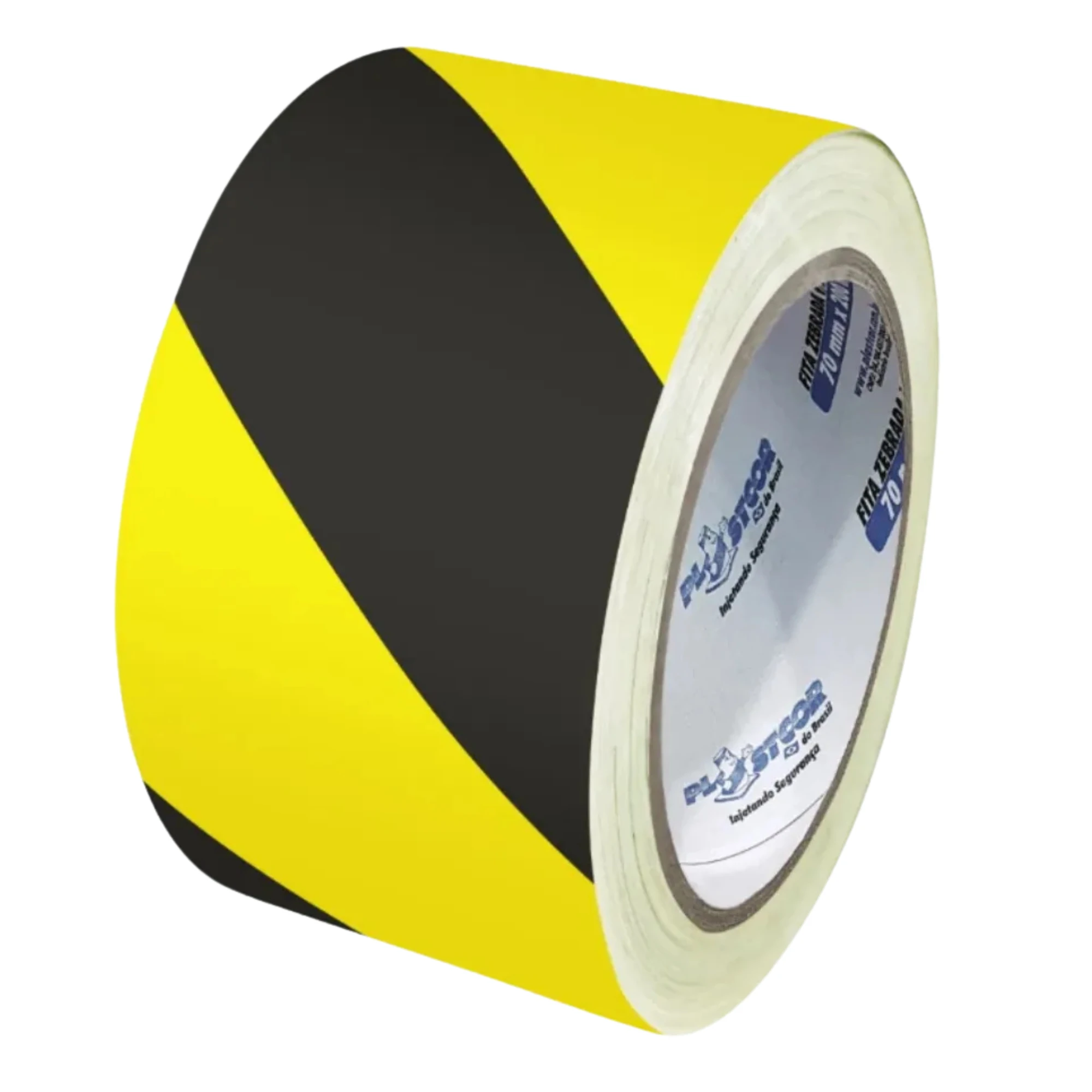 Castro Naves - FITA PLASTICA ZEBRADA PRETA E AMARELA 200M - 14975 01