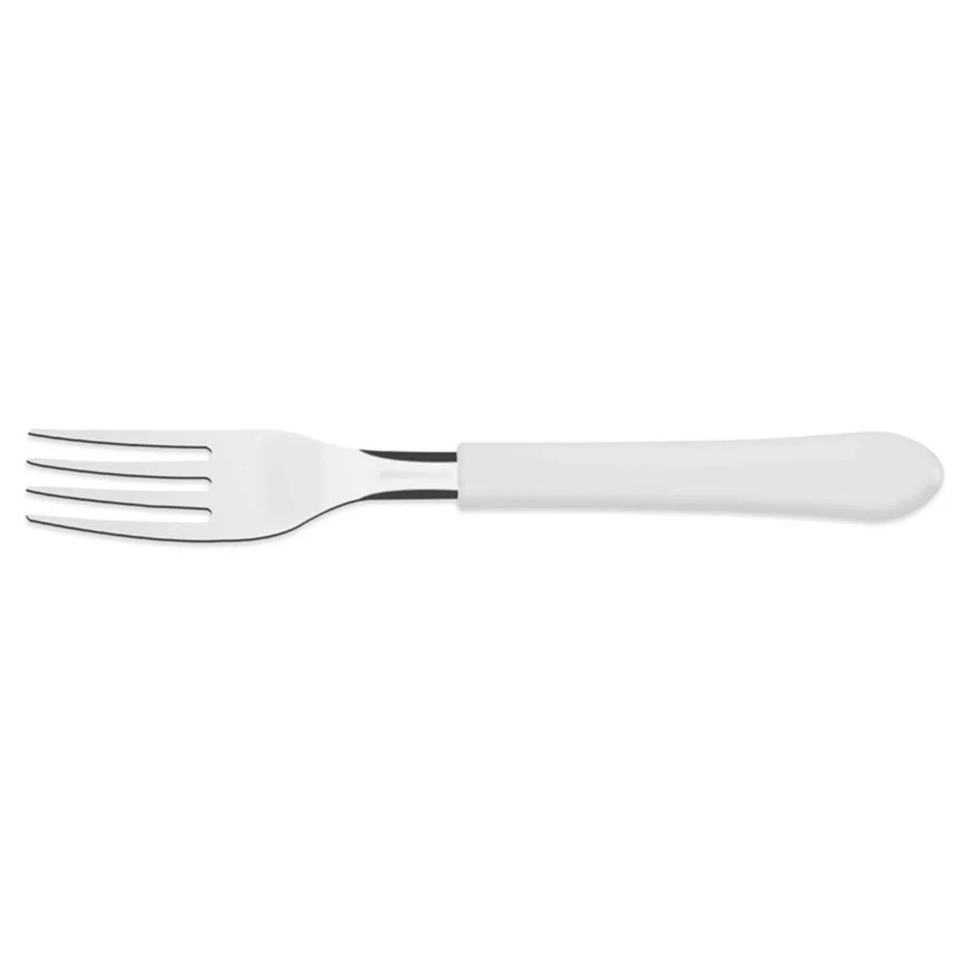 Imagem - Garfo de Mesa com Lâmina em Aço Inox e Cabo PP na cor Branco Linha Leme Cx/12 23182/980