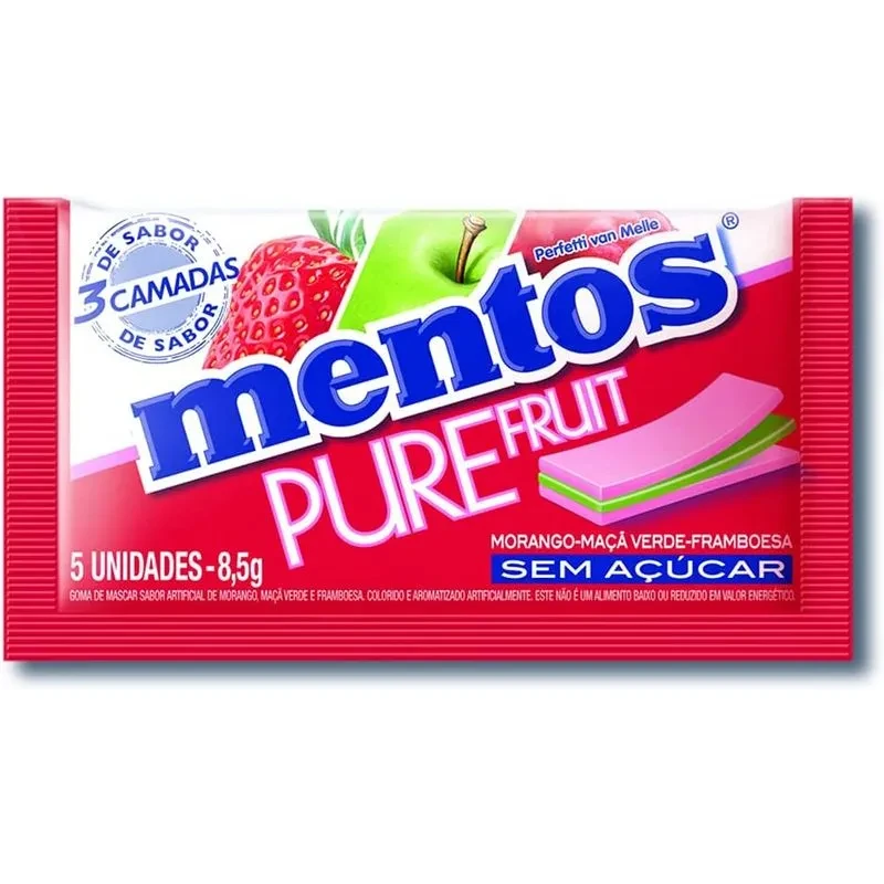 Imagem - Goma Mentos Fruit Slab 8,5g