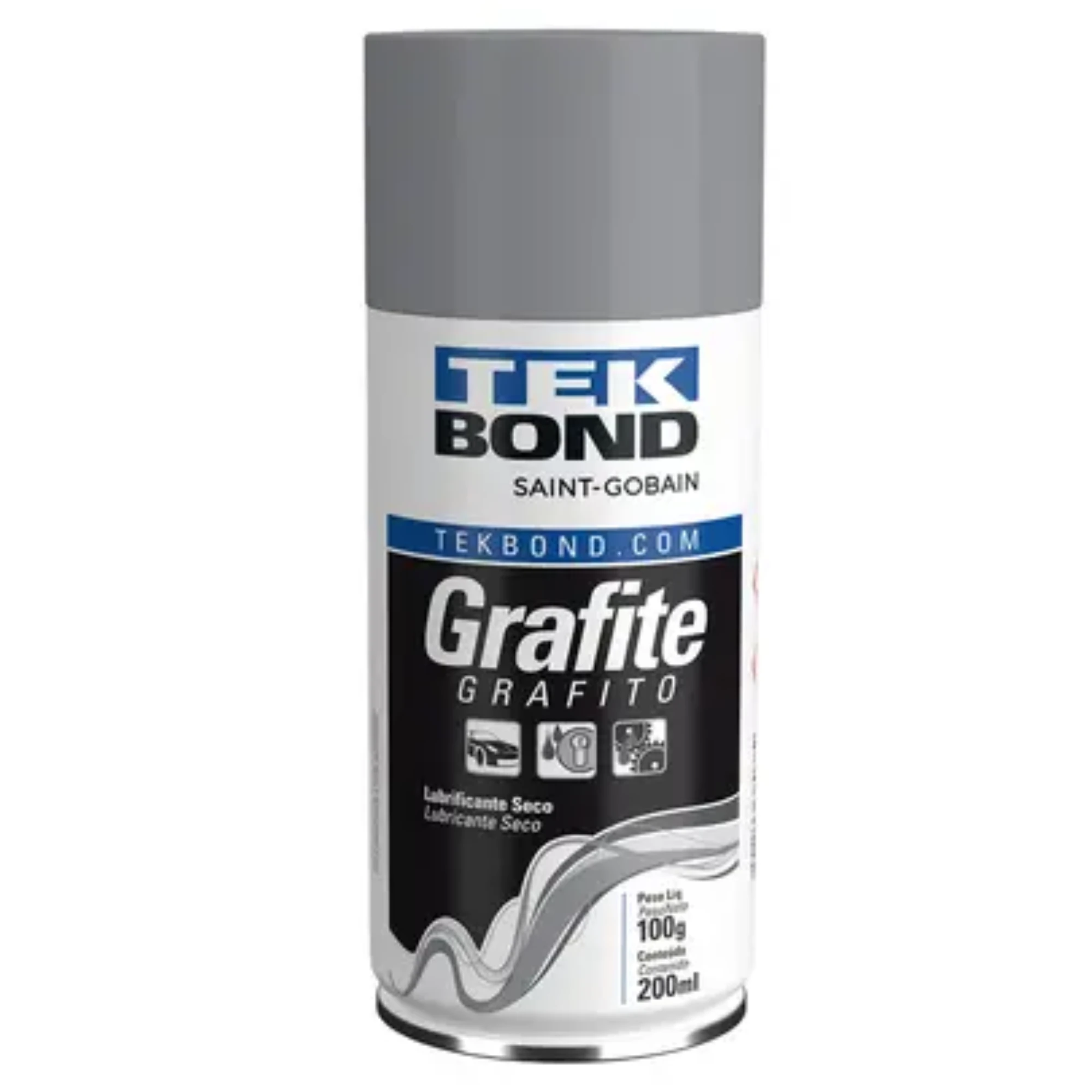 Castro Naves - GRAFITE LUBRIFICANTE SECO TEKSPRAY 200ML - 106027 01