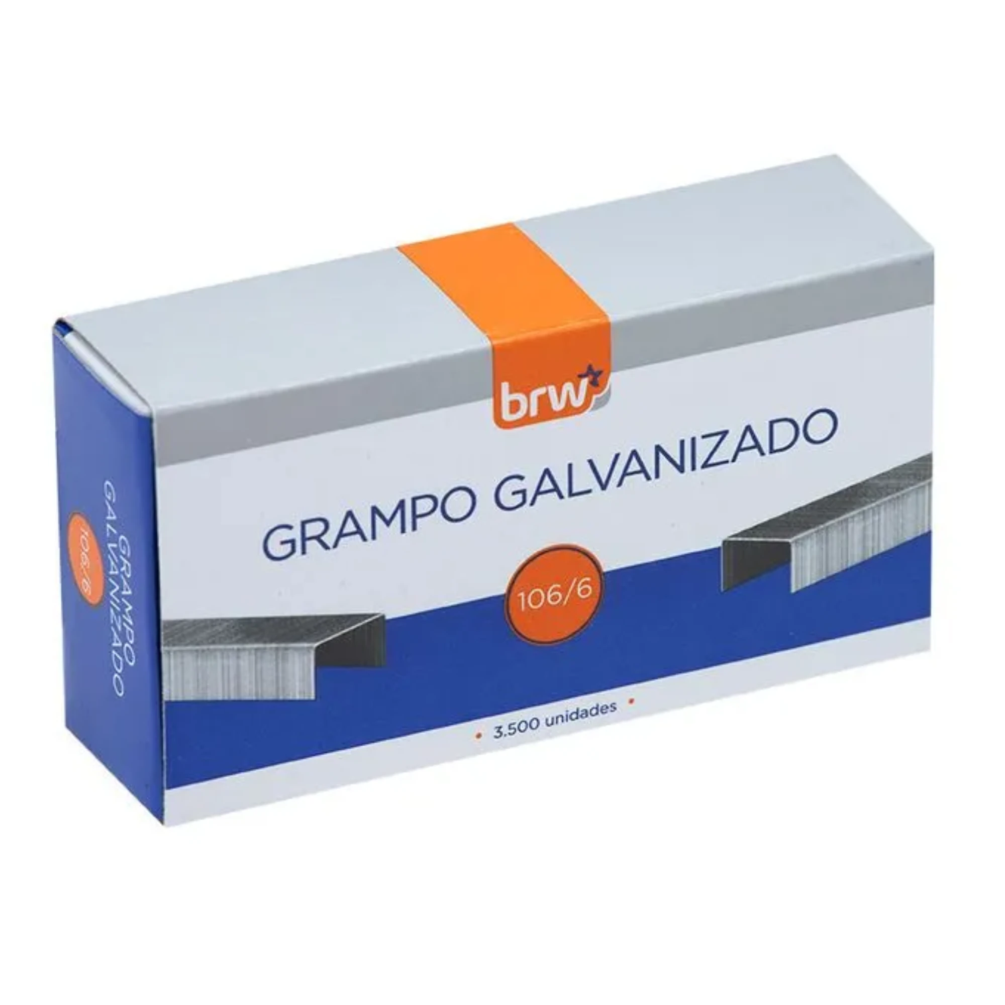 Castro Naves - GRAMPO 106/6 GALVANIZADO BRW CX/3500 - 9176 01