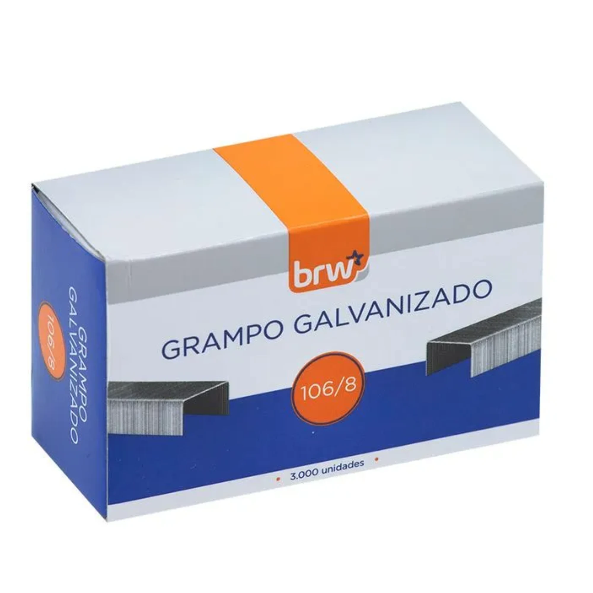 Castro Naves - GRAMPO 106/8 GALVANIZADO BRW CX/3000 - 9177 01