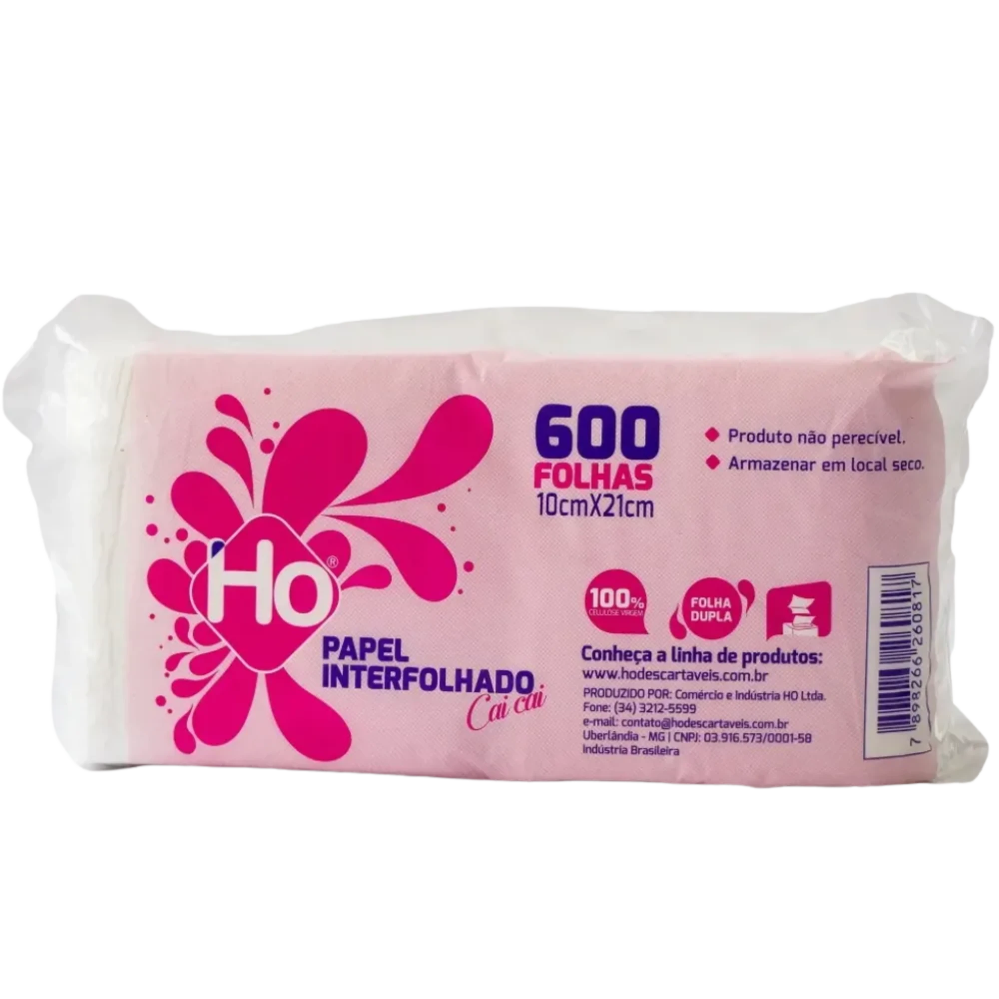 Castro Naves - GUARDANAPO FD INTERF. 10X21CM PT/600 - 105412 01
