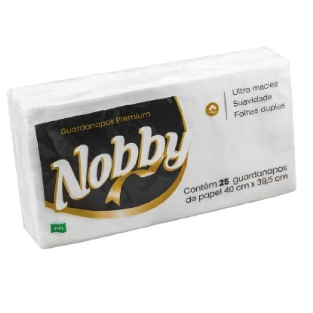 Castro Naves - GUARDANAPO FL DUPLA PREMIUM NOBBY PT/25 - 10148 01