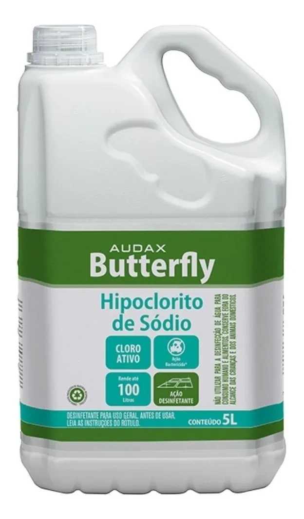 Castro Naves - HIPOCLORITO DE SODIO 5% CLORO A. BUTTERFLY 5L - 12565 01