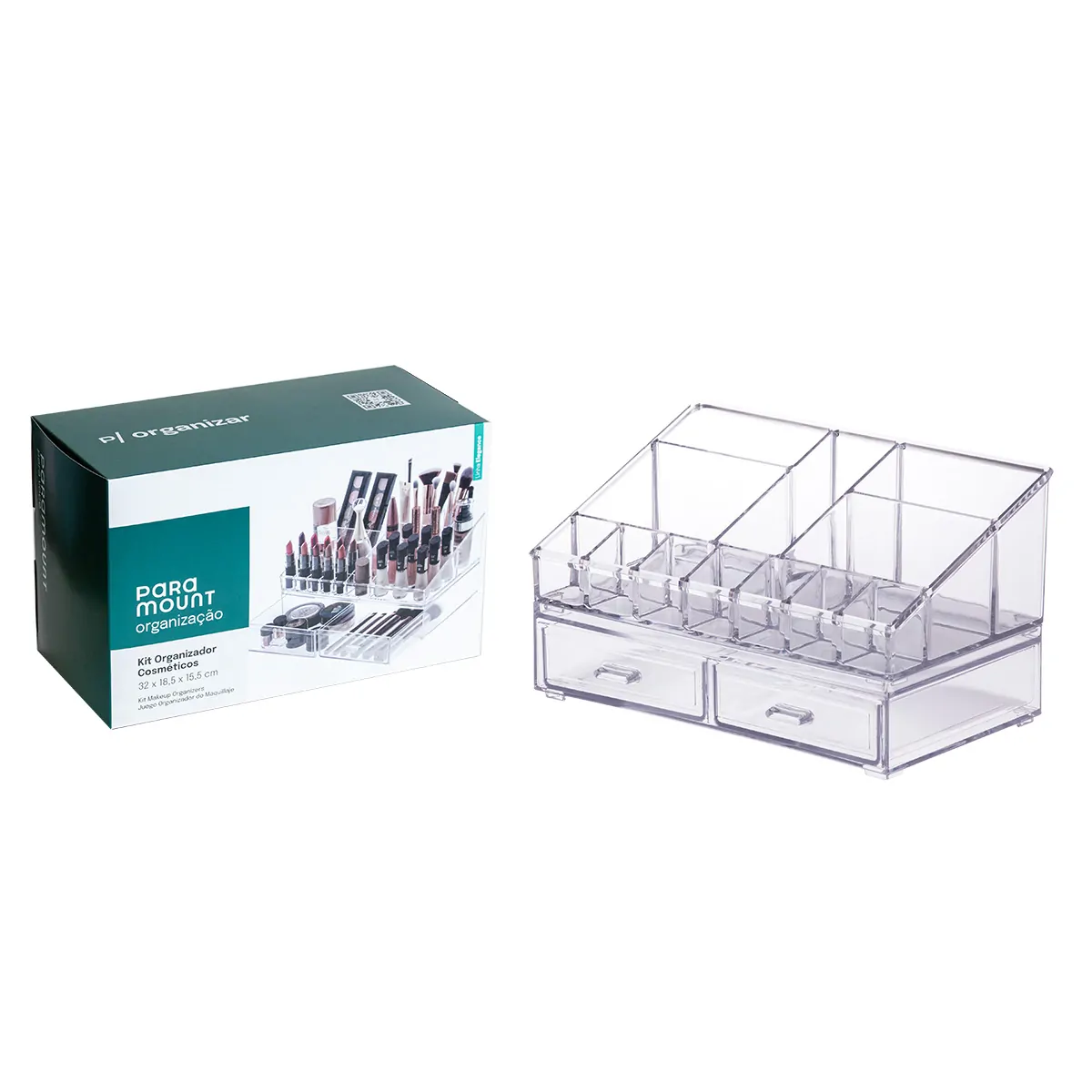 Castro Naves - KIT ORGANIZADOR COSMETICO ACRIL. 2 GAV P - 105770 01