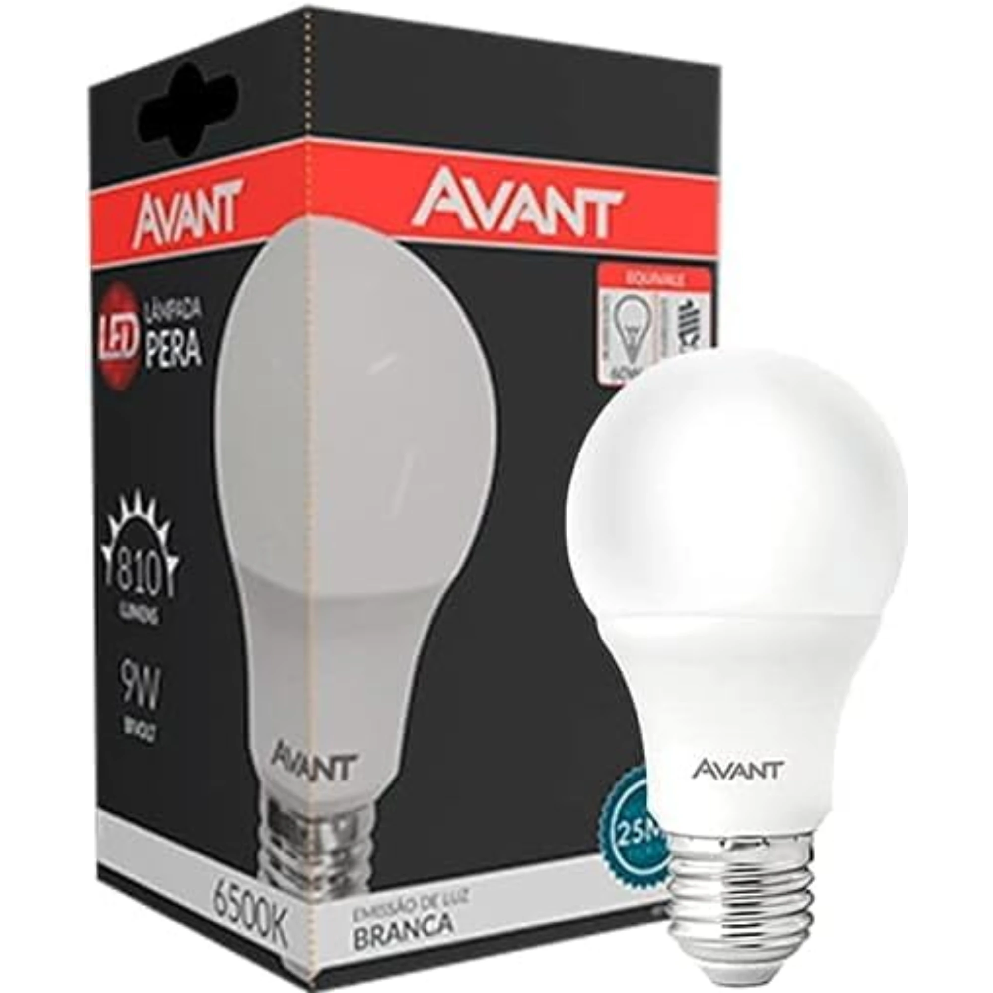 Castro Naves - LAMPADA LED PERA  9W BRANCA 6500K BIVOLT - 8802 01