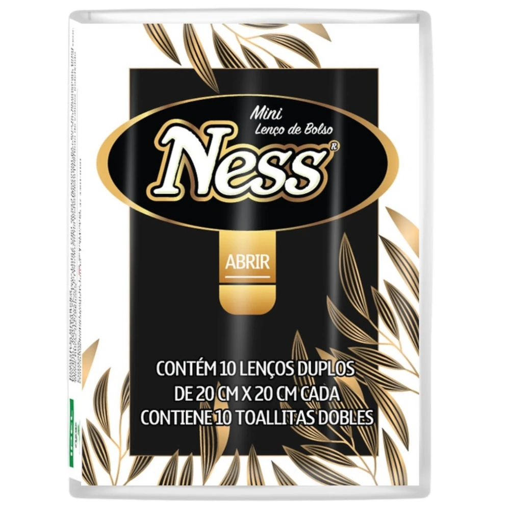 Castro Naves - LENCO DE PAPEL FOLHA DUPLA NESS C/10 FLS - 10147 01