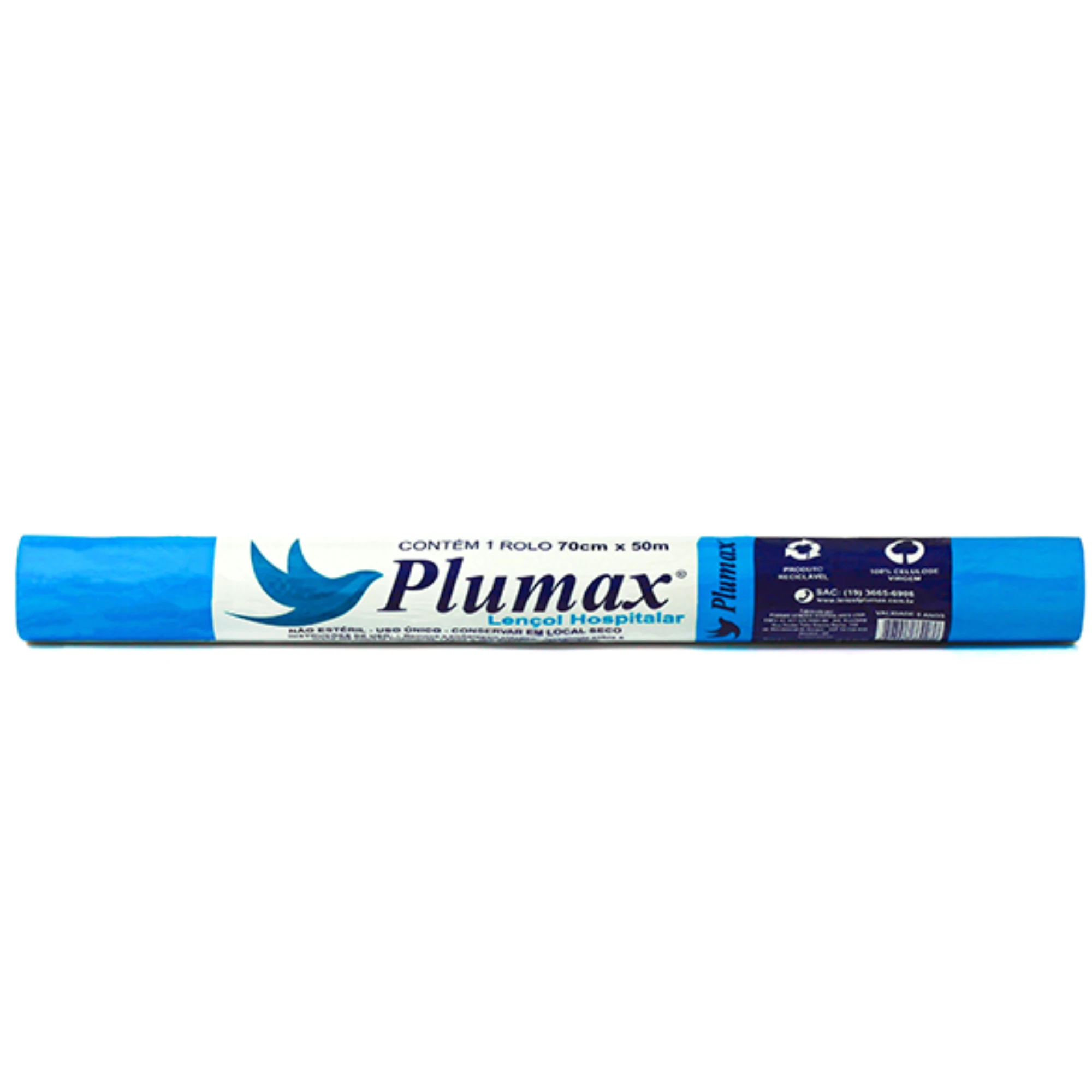 Castro Naves - LENCOL HOSPITALAR PLUMAX 70CMX50M  - 8389 01