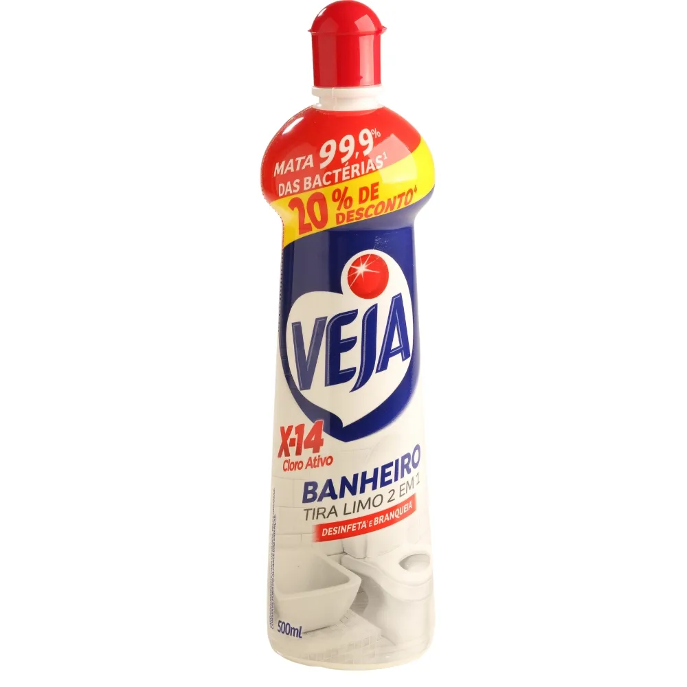 Castro Naves - LIMPADOR VEJA BANHEIRO X14 TIRA LIMO 500ML - 104497 01