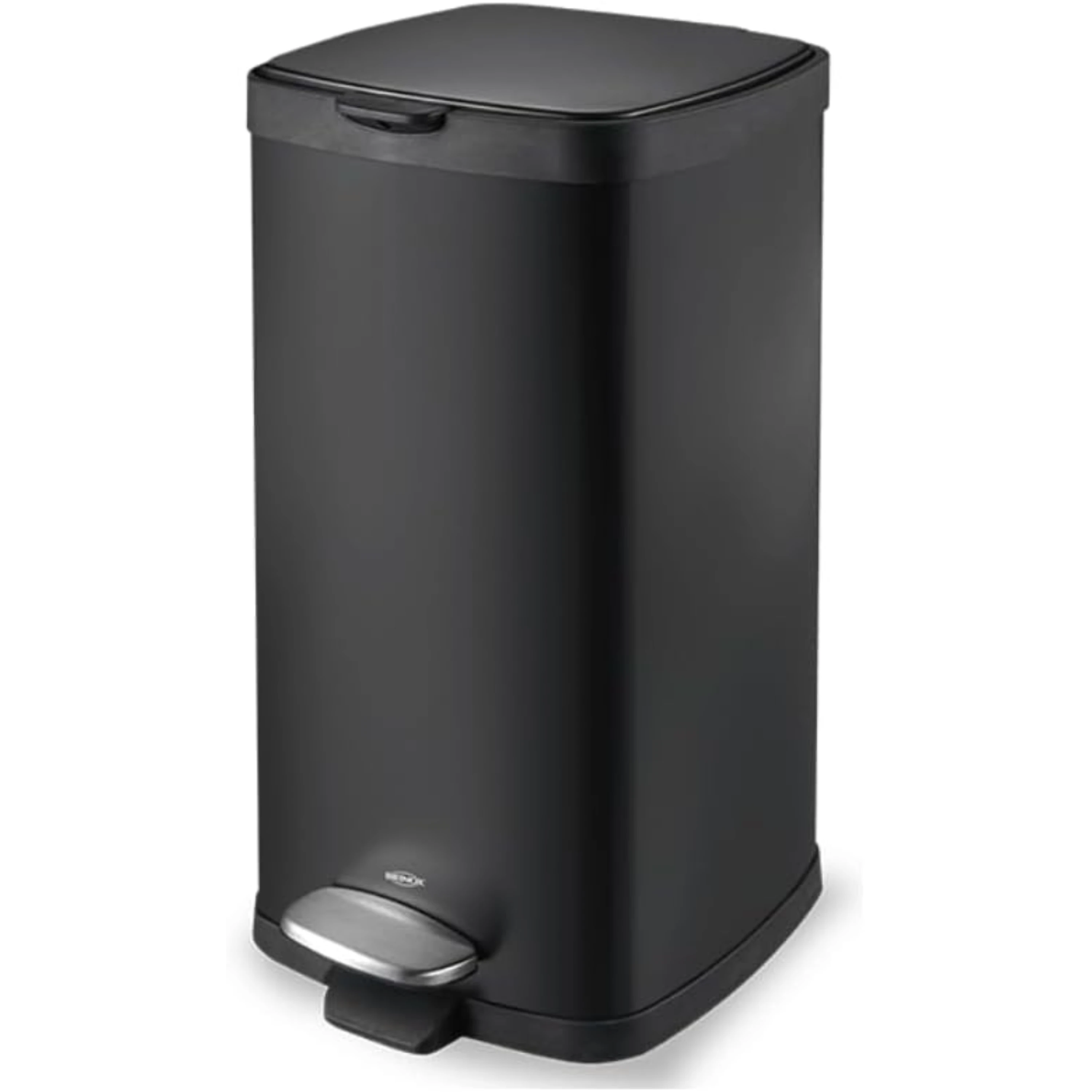 Castro Naves - LIXEIRA ACO CARBONO C/PEDAL 12L QUAD. PRETA - 15422 01