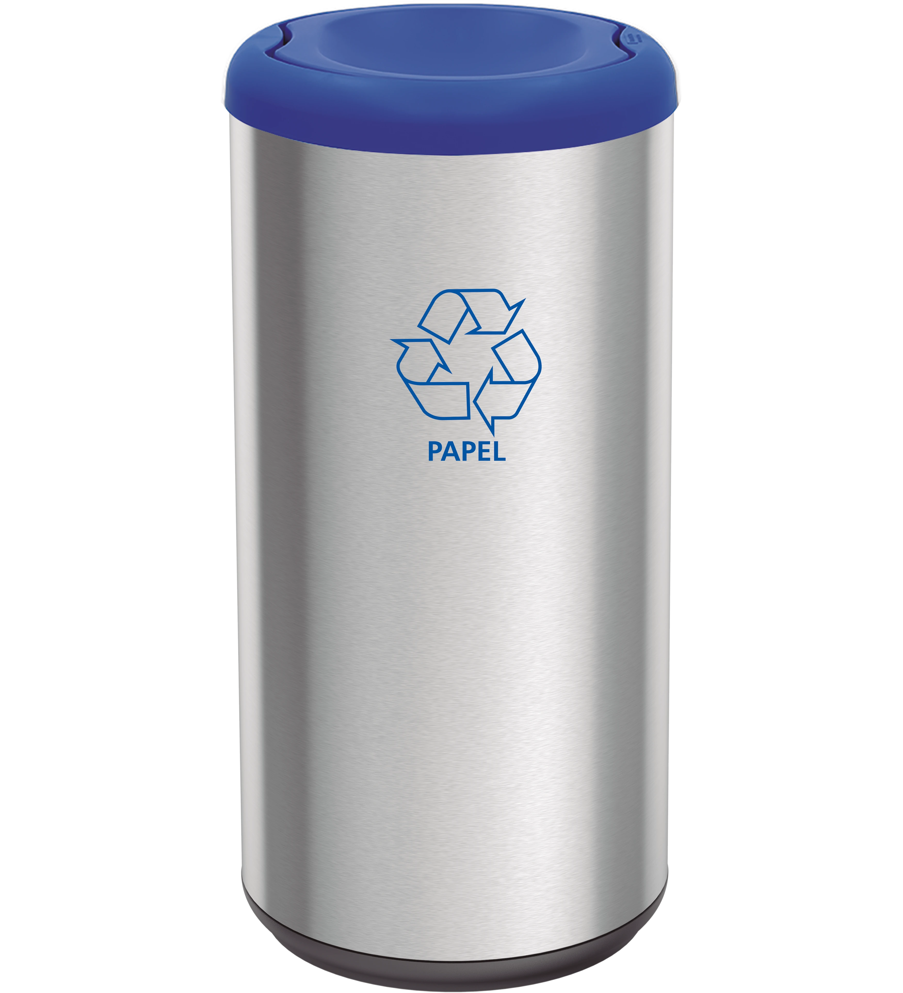Castro Naves - LIXEIRA INOX 40L RED. C/TPA BASCUL. AZUL - 10902 01