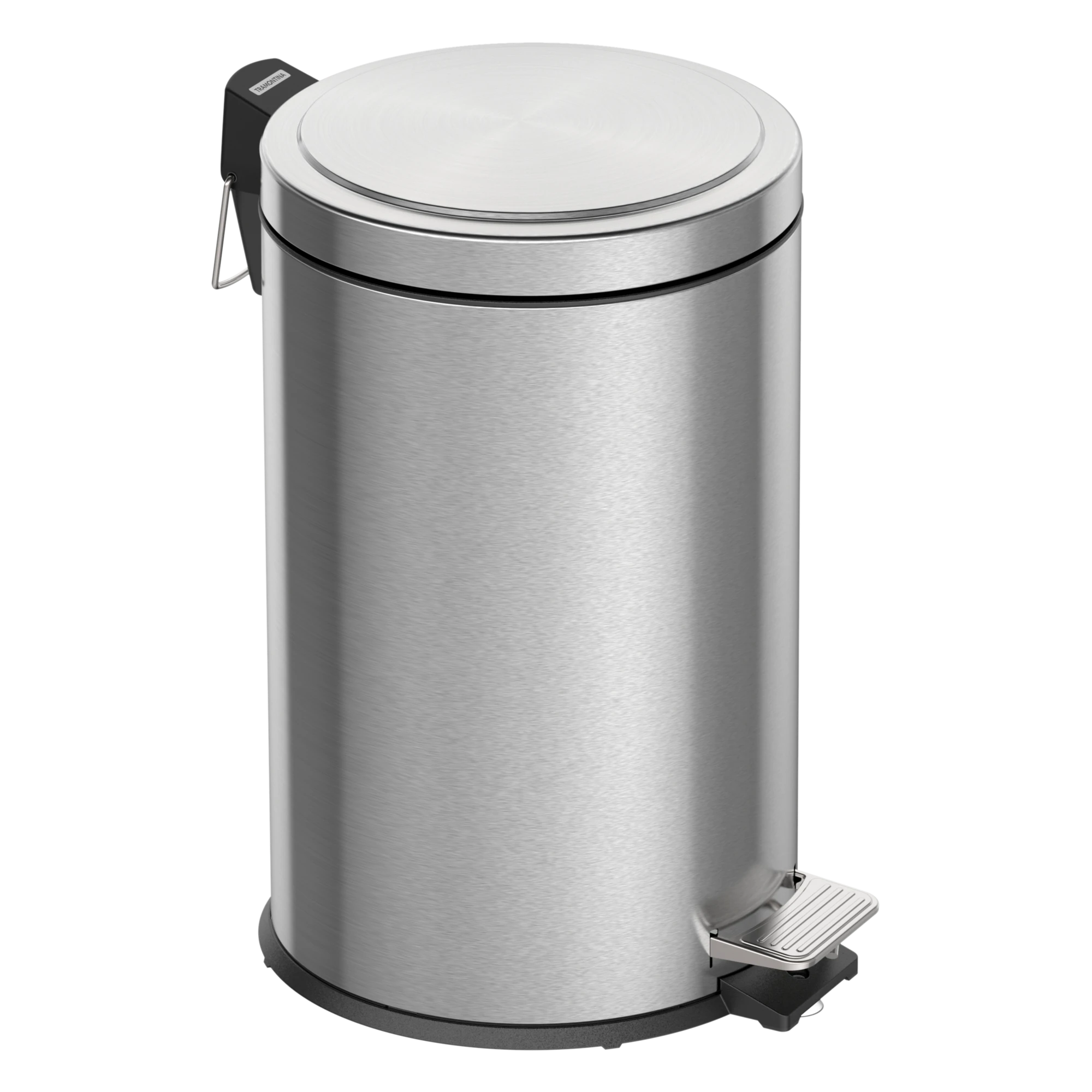 Castro Naves - LIXEIRA INOX C/PEDAL 12L RED. C/BALDE BRASIL - 9623 01