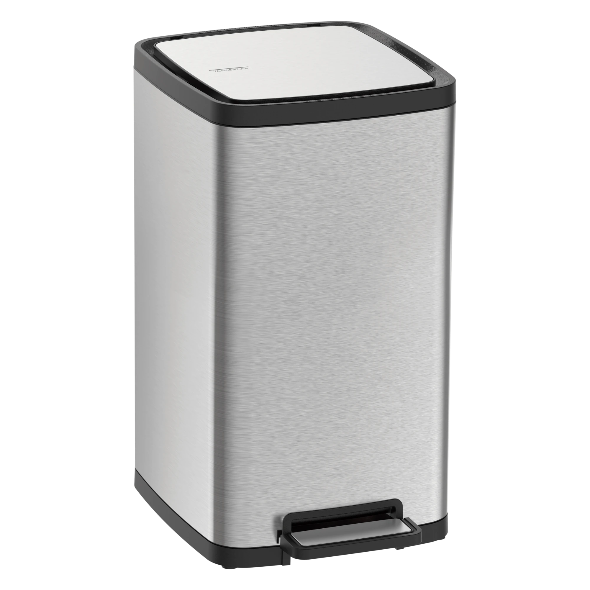 Castro Naves - LIXEIRA INOX C/PEDAL 15L QUAD. C/BALDE OCTOS - 9619 01