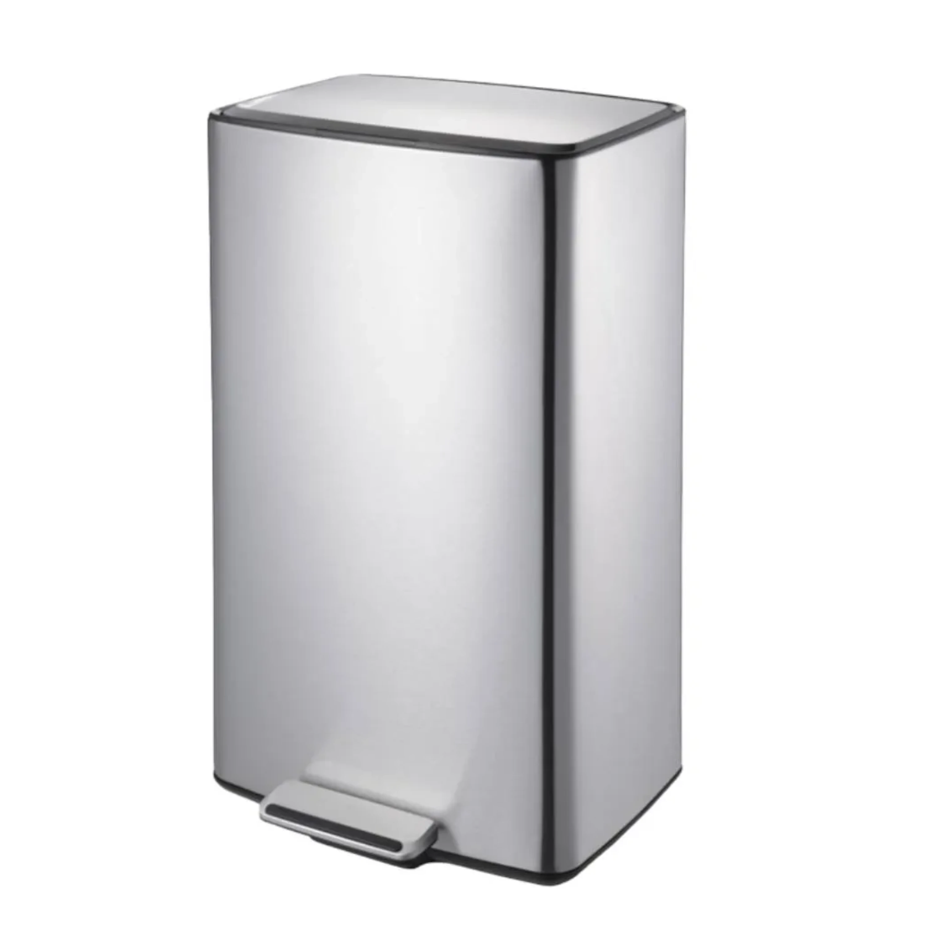 Castro Naves - LIXEIRA INOX C/PEDAL 40L RETANG. C/BALDE PLAN - 9793 01