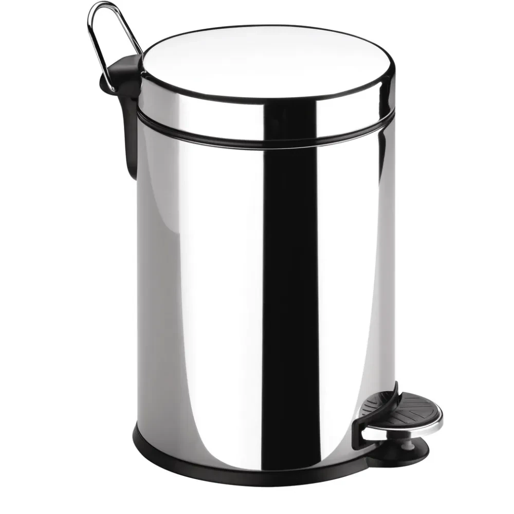 Castro Naves - LIXEIRA INOX C/PEDAL  5L RED. C/BALDE DECORL. - 34520 01