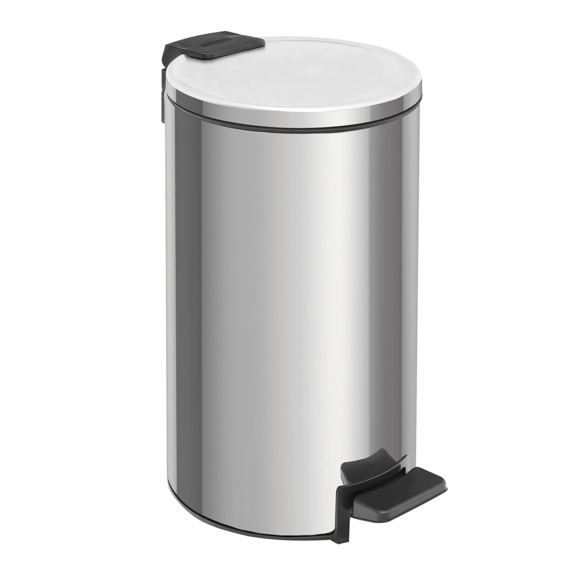 Castro Naves - LIXEIRA INOX C/PEDAL  5L RED. C/BALDE POLIDA - 10115 01