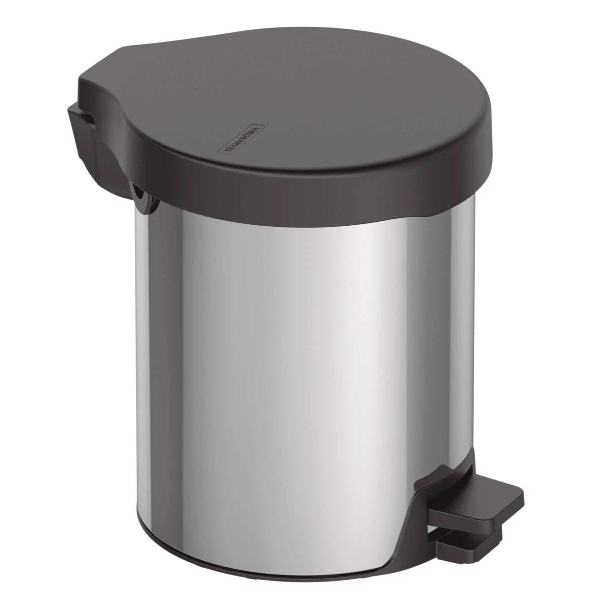 Castro Naves - LIXEIRA INOX C/PEDAL  5L RED. NEW TP PLASTICA - 16074 01