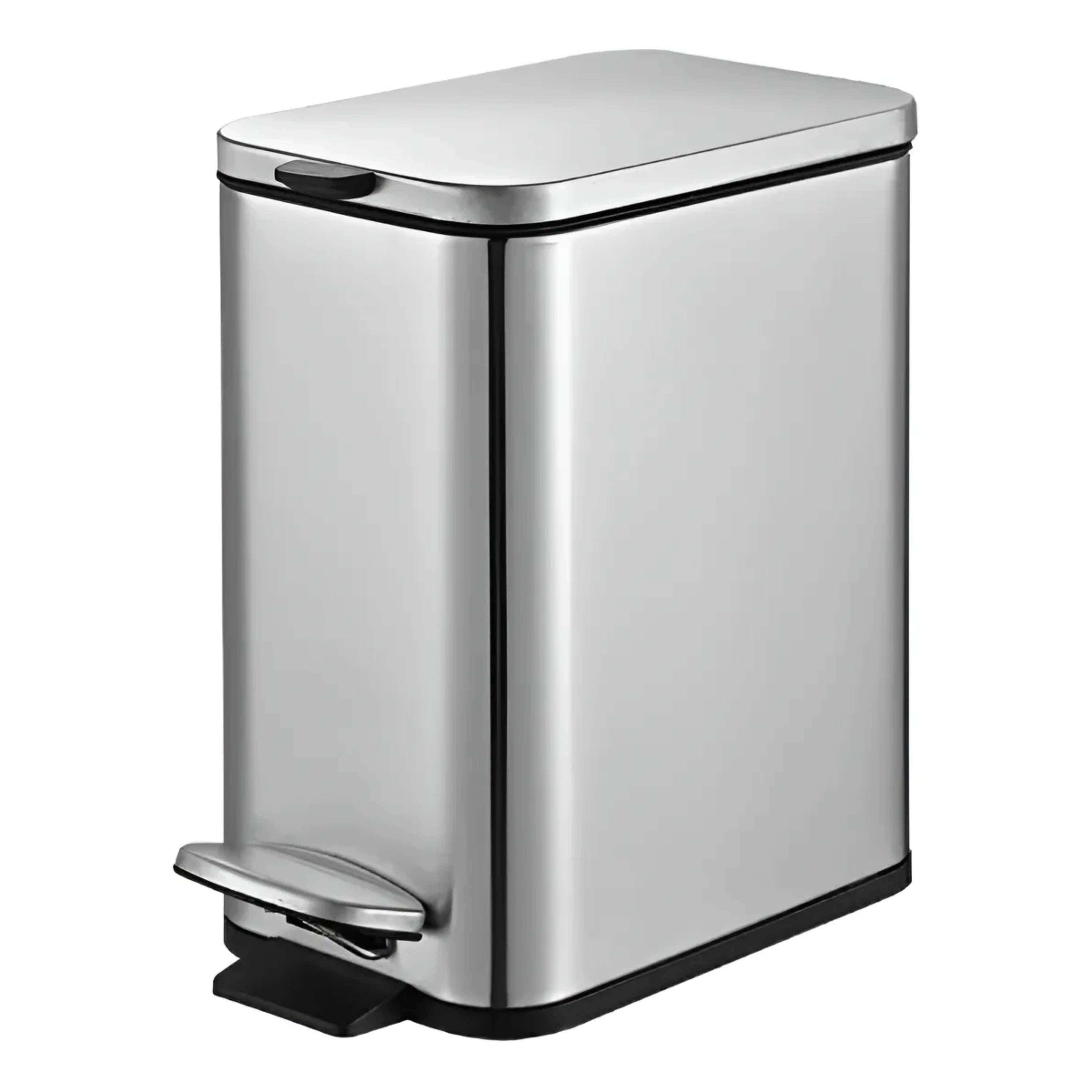 Castro Naves - LIXEIRA INOX C/PEDAL  5L RETANG. C/BALDE FRAM - 9794 01