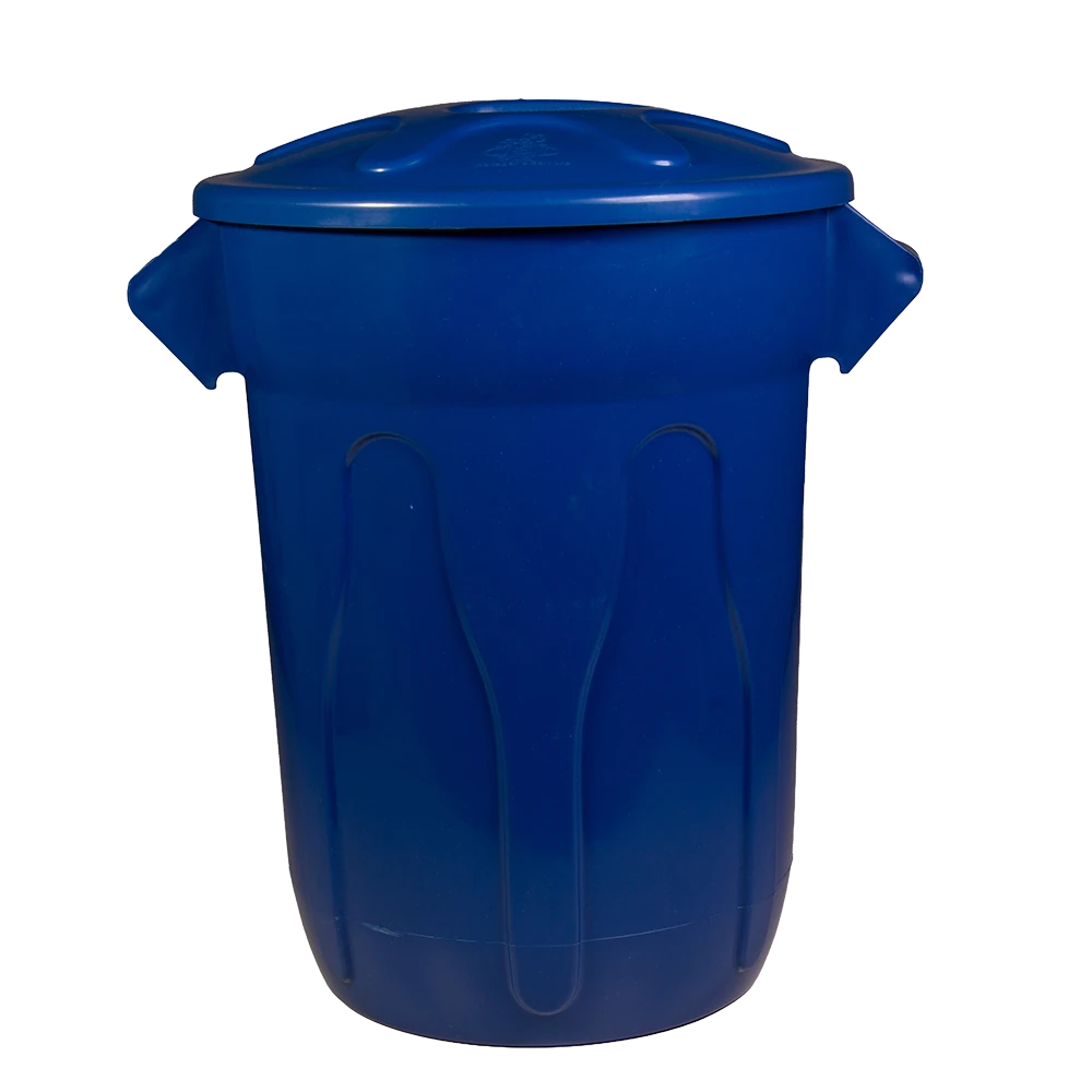 Imagem - Lixeira Plástica 100 Litros com Tampa cor Azul CR100a JSN