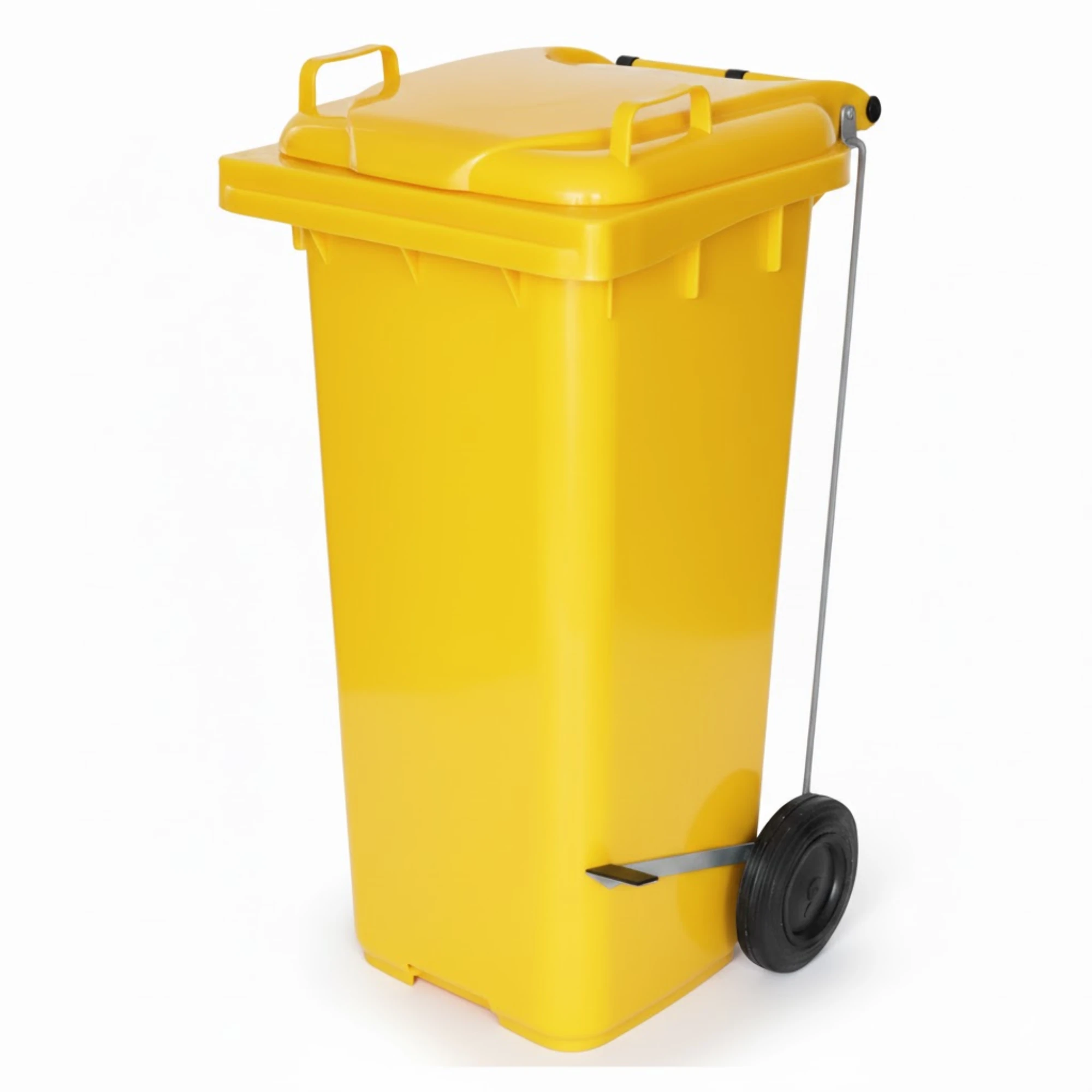 Castro Naves - LIXEIRA PLAST. 120L QUAD. C/ RODAS E PEDAL AM - 11445 01