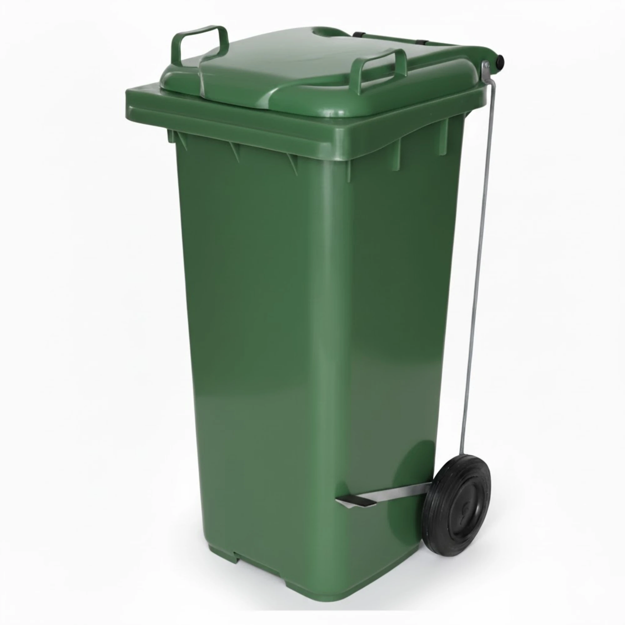 Castro Naves - LIXEIRA PLAST. 120L QUAD. C/ RODAS E PEDAL VD - 11447 01