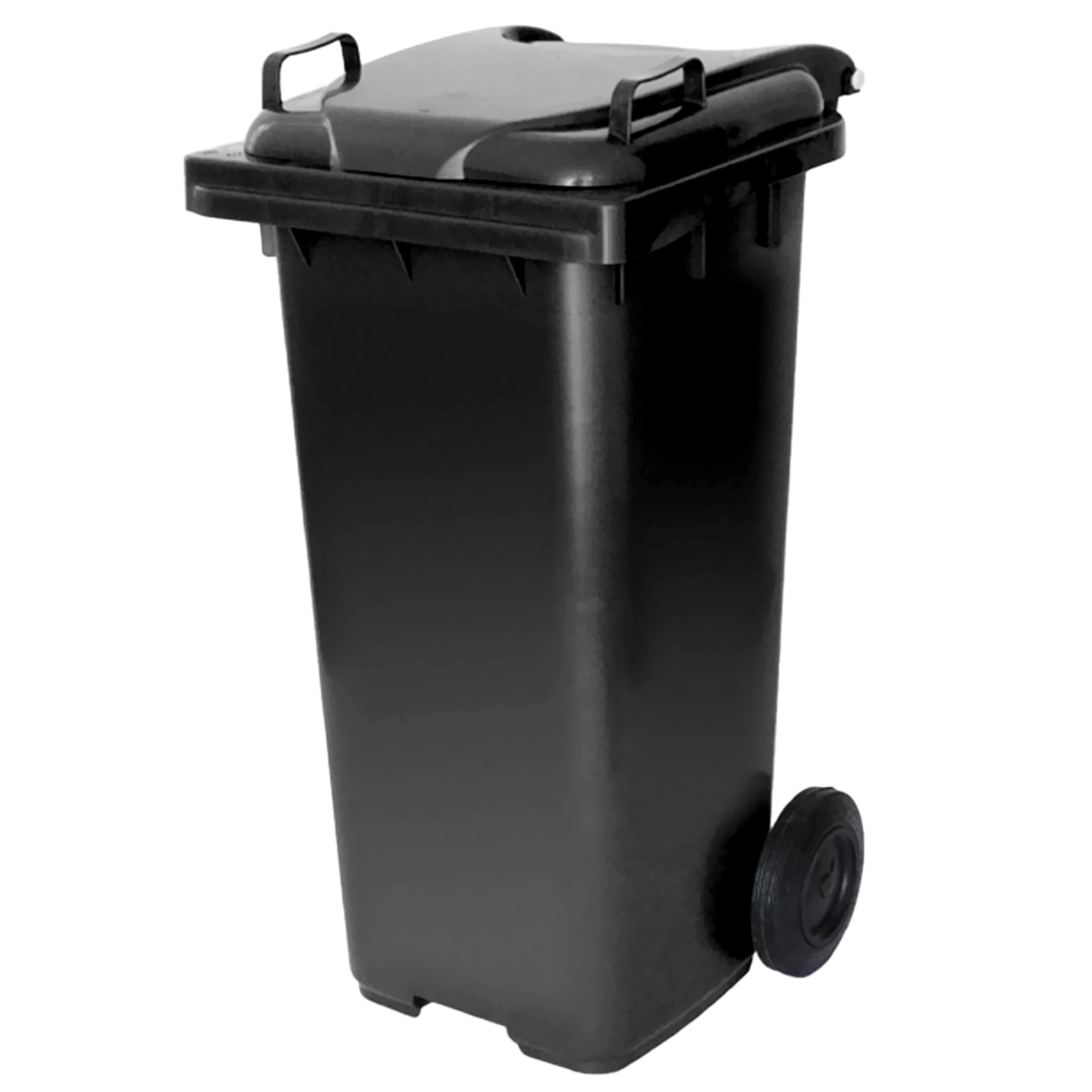 Castro Naves - LIXEIRA PLAST. 120L QUAD. C/ RODAS S/PEDAL PR - 10817 01