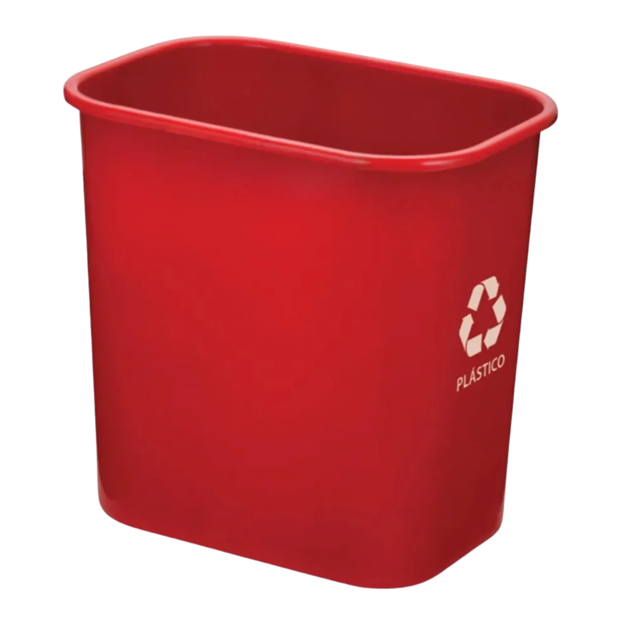 Castro Naves - LIXEIRA PLAST. 12,5L RETANG. S/TPA. VERMELHA - 102715 01