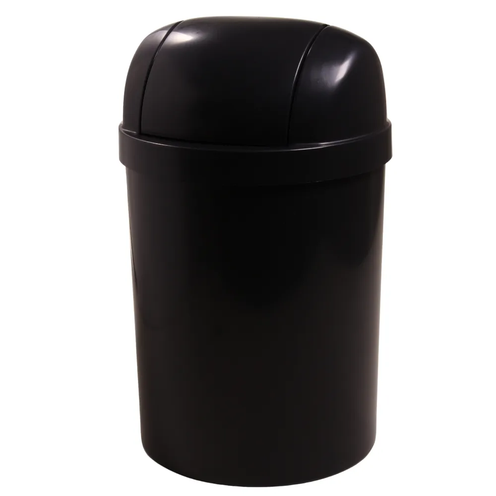 Castro Naves - LIXEIRA PLAST. 15L REDONDA PRETA C/TPA BASC. - 23101 01